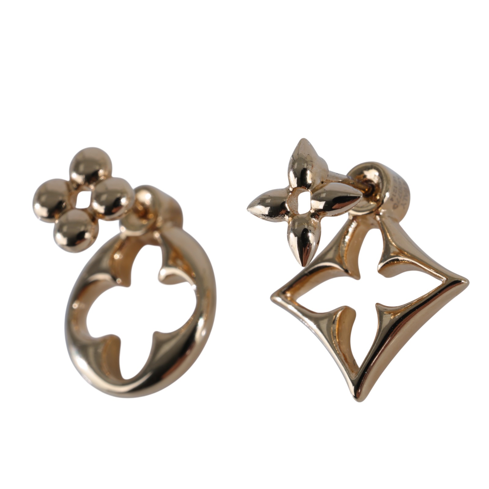 路易威登 LOUIS VUITTON LV Flowergram 耳環 M00770 金色 Flower Gram耳環 原廠盒子/防塵袋