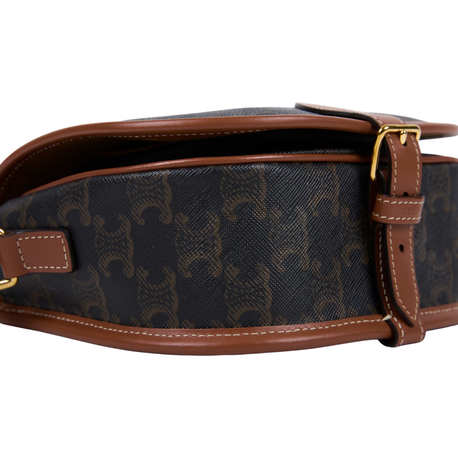 思琳 CELINE Triomphe帆布 中型 凱旋門 Folco 斜背 肩背 馬鞍包 191502BZJ 凱旋門MEDIUM FOLCO 防塵袋