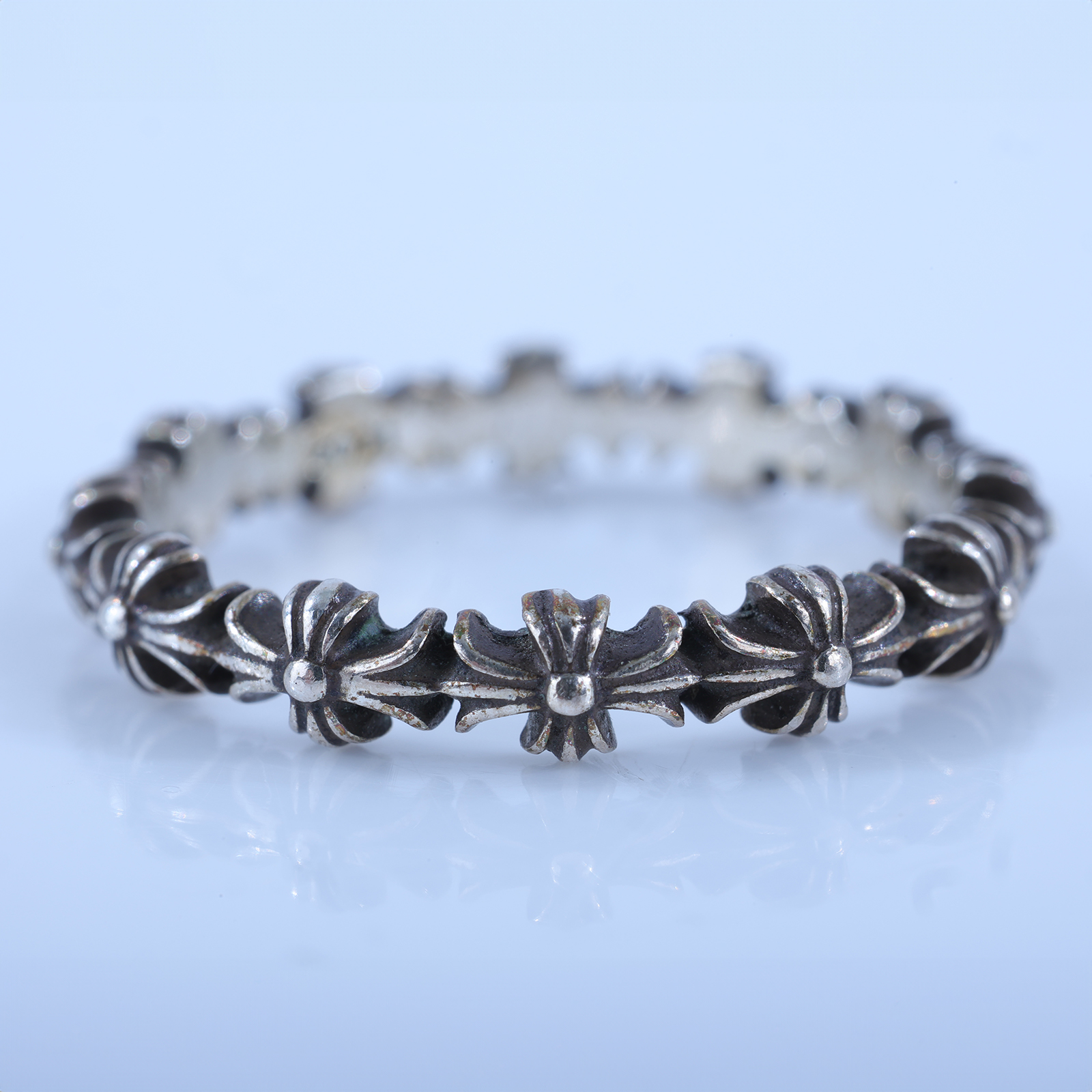 克羅心 CHROME HEARTS Tiny ECH Plus Band Ring 戒指  925銀TINY E戒指 無附屬品