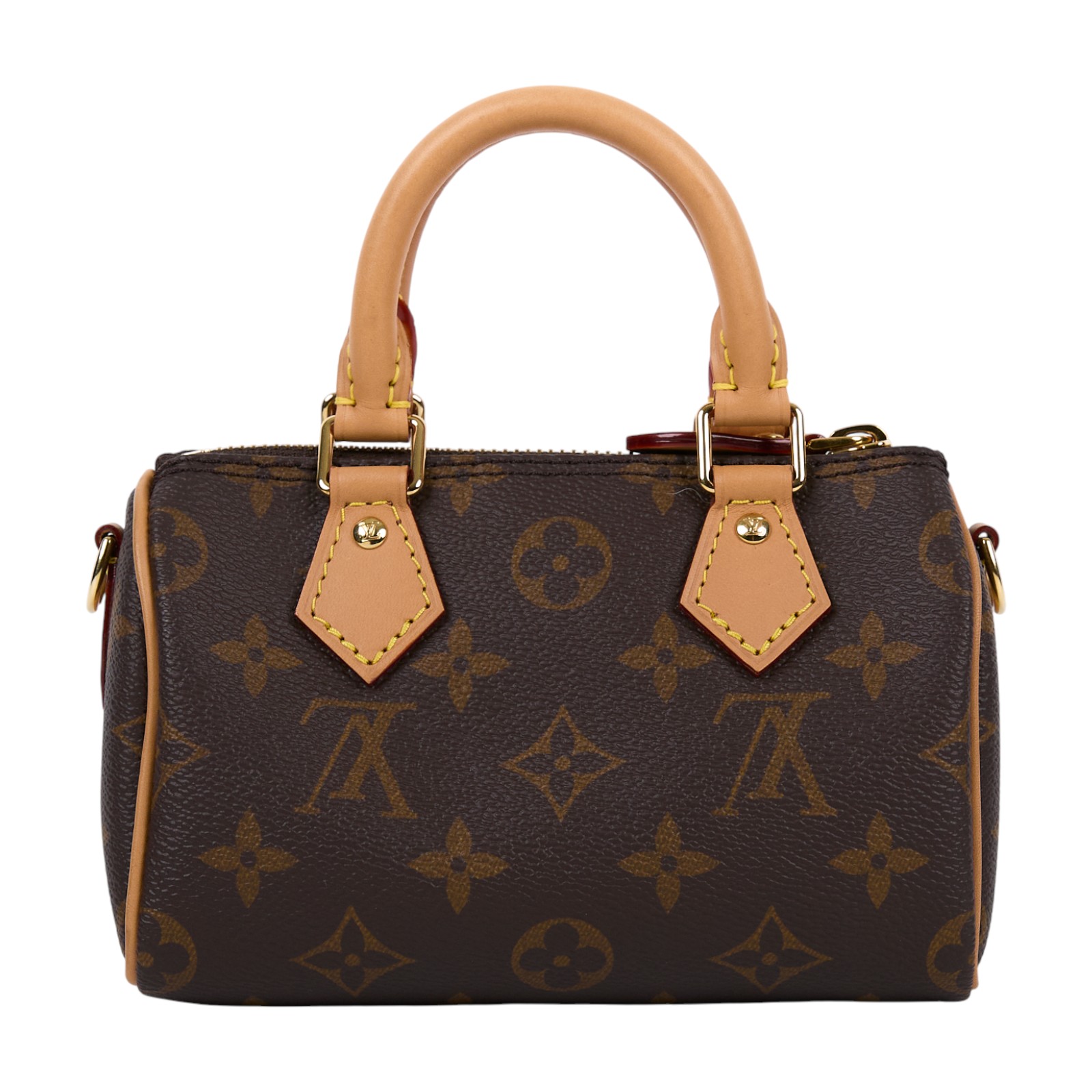 路易威登 LOUIS VUITTON Nano Speedy 原花 手提 肩背包 M81085 原花NANO SPEEDY 原廠盒子/防塵袋/購買證明