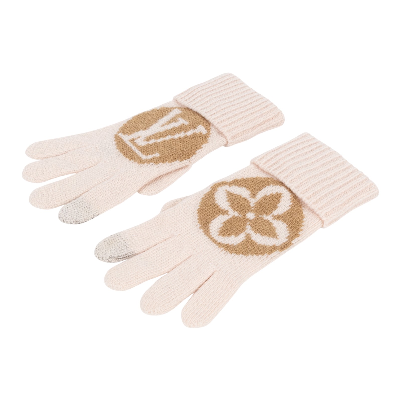 路易威登 LOUIS VUITTON Medallion 手套 M79254 粉色手套 原廠盒子