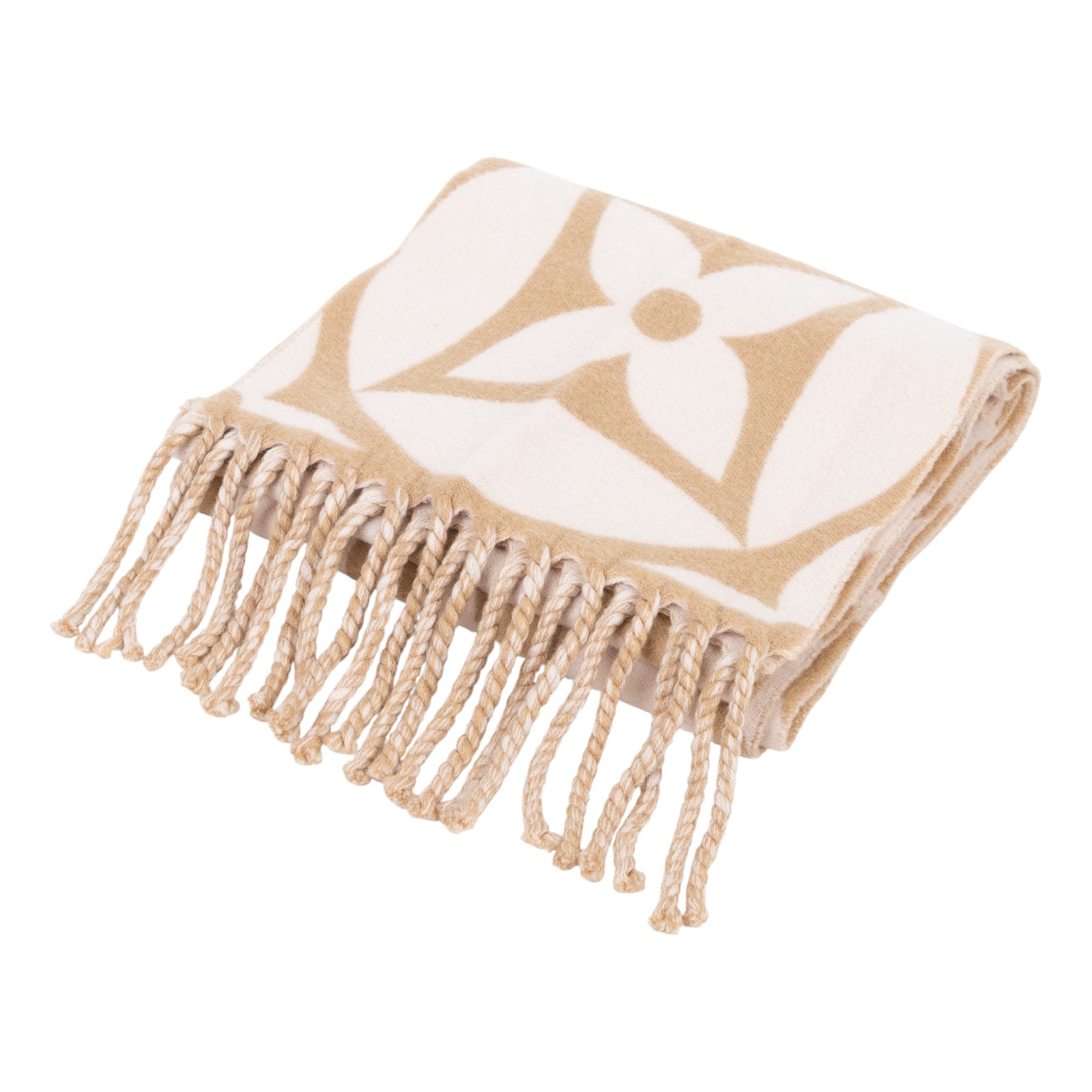 路易威登 LOUIS VUITTON LV Medallion 圍巾 玫瑰米黄 M79213 粉色大LOGO圍巾 原廠盒子