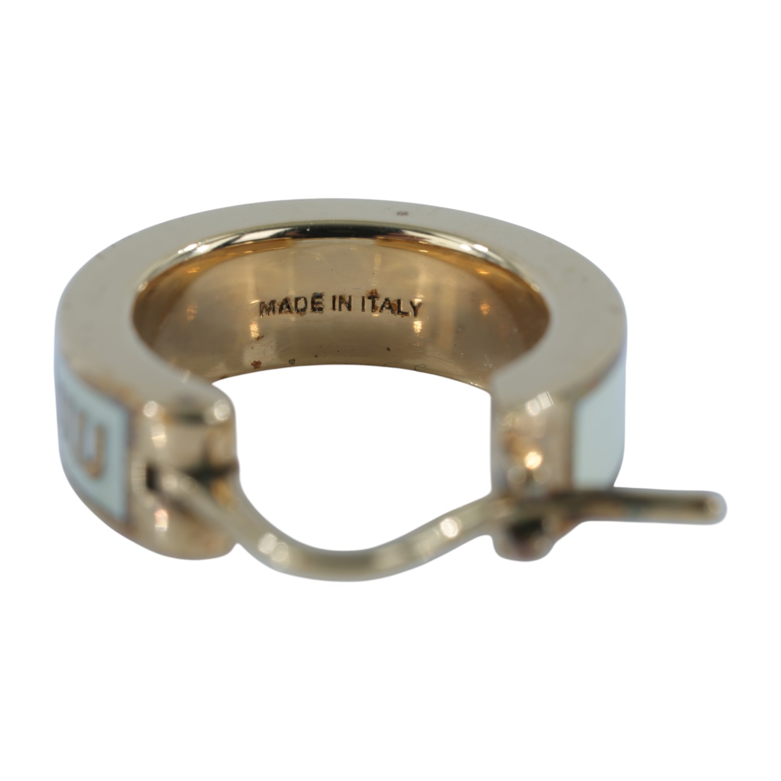 繆繆 MIU MIU 搪瓷 金屬 耳環 5IO103_2F6T 白金LOGO耳環 原廠盒子/保卡