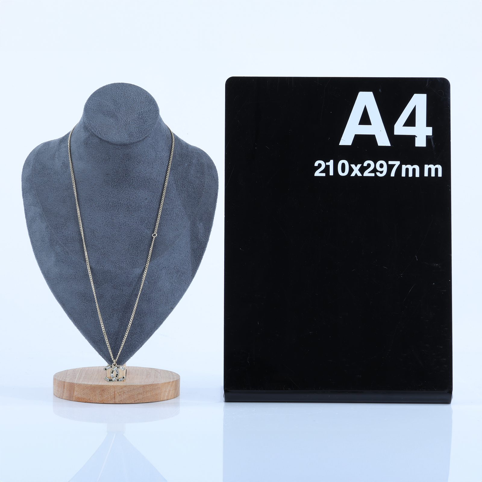 香奈兒 CHANEL CC LOGO 項鍊 A15B 黑白水鑽雙C項鍊 原廠盒子/內襯