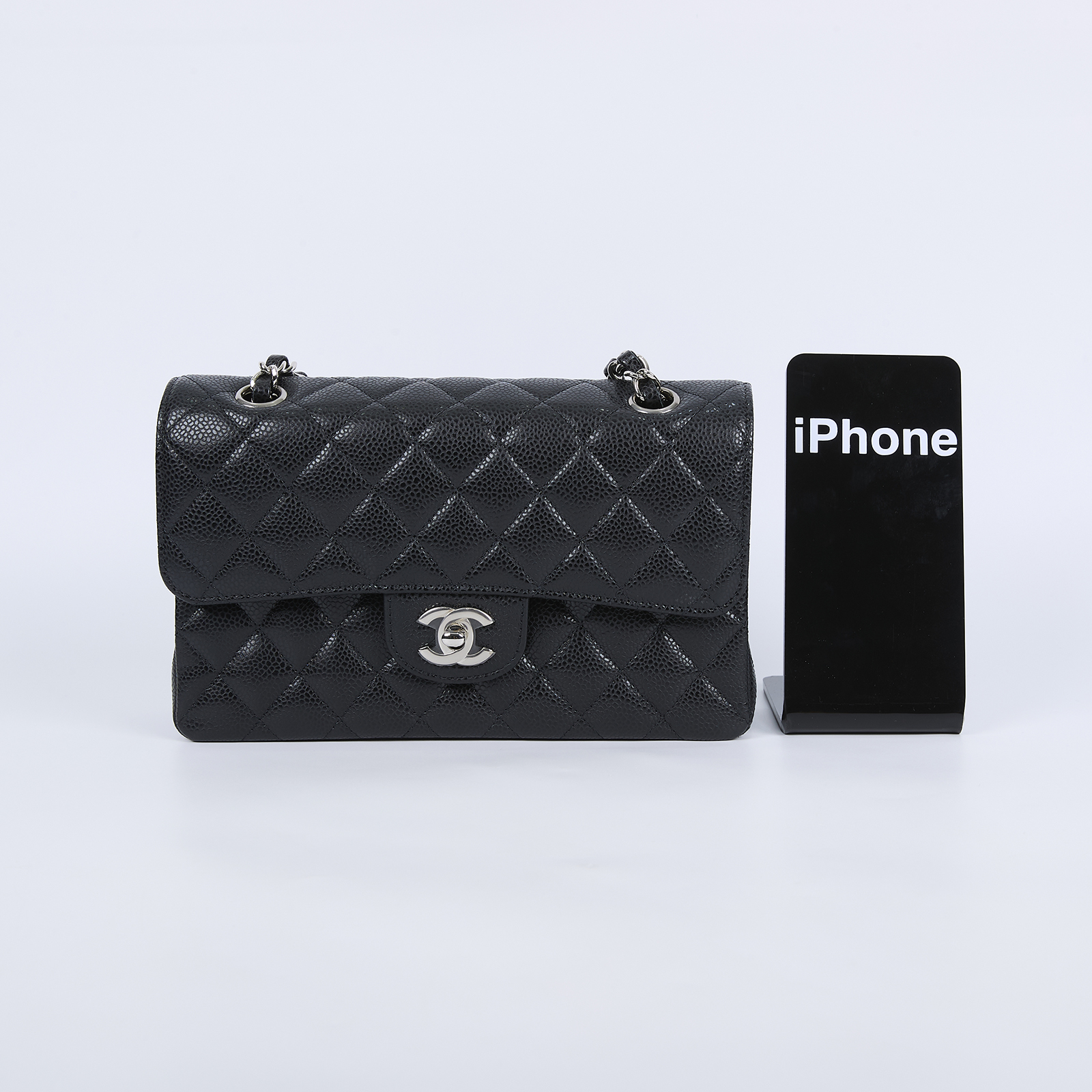 香奈兒 CHANEL CF 經典 小型 口蓋包 A01113 27開 黑荔枝COCO23 原廠盒子/防塵袋/保證卡