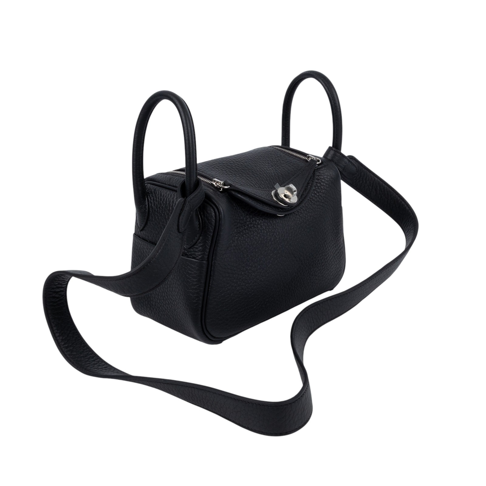 愛馬仕 Hermes Lindy II 琳迪包 迷你 LDMII K M1704 SG K刻 黑銀MINI LINDY 二代 原廠盒子/防塵袋