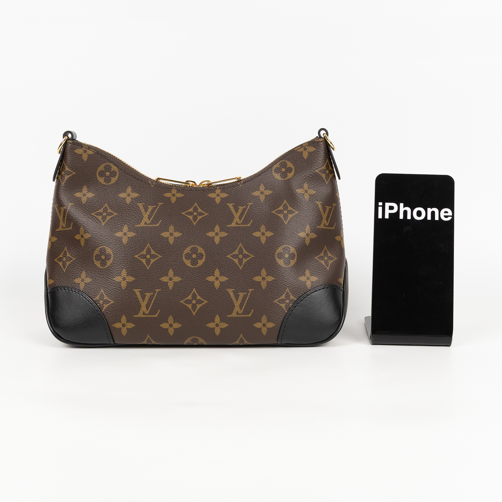 路易威登 LOUIS VUITTON Boulogne 黑色 牛角包 手提 斜肩背包 M45831 晶片款 原花BOULOGNE PM 防塵袋/背帶2