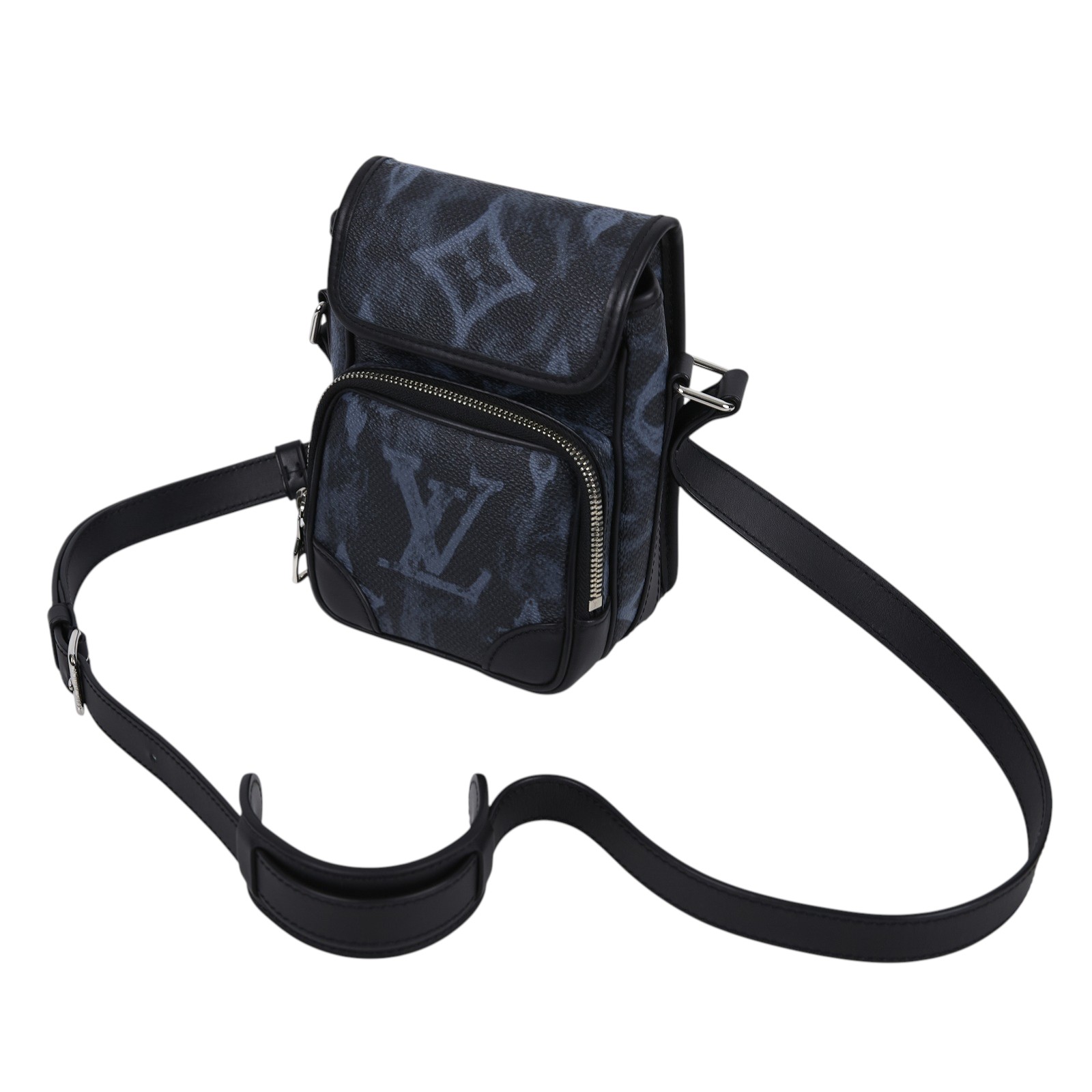 路易威登 LOUIS VUITTON Nano Amazon 相機 郵差包 M45650 晶片款 黑 NANO AMAZON斜背包 防塵袋