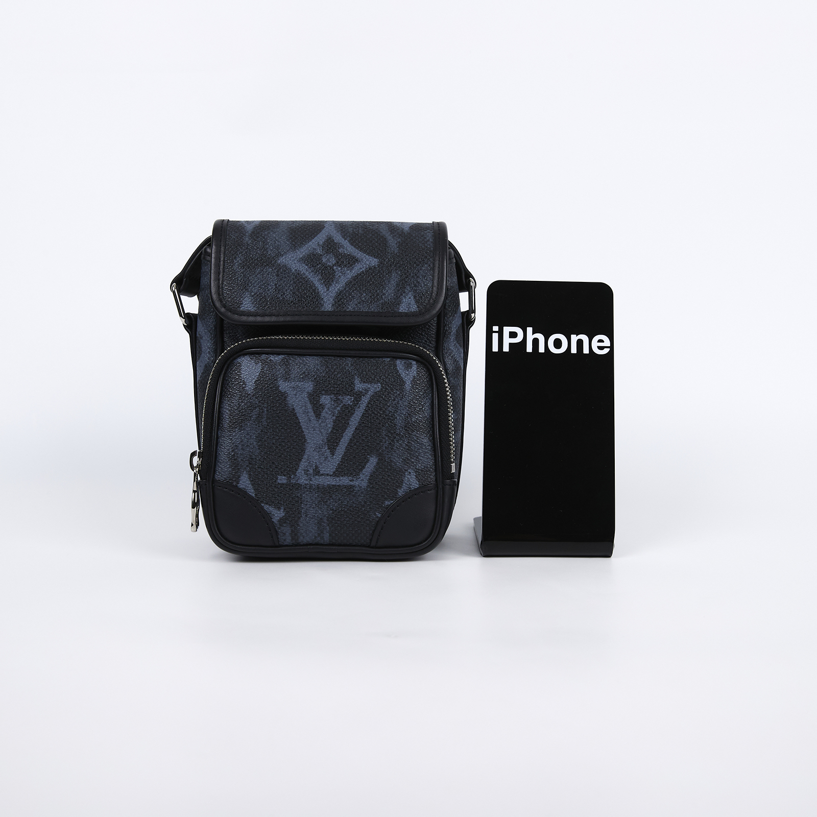 路易威登 LOUIS VUITTON Nano Amazon 相機 郵差包 M45650 晶片款 黑 NANO AMAZON斜背包 防塵袋