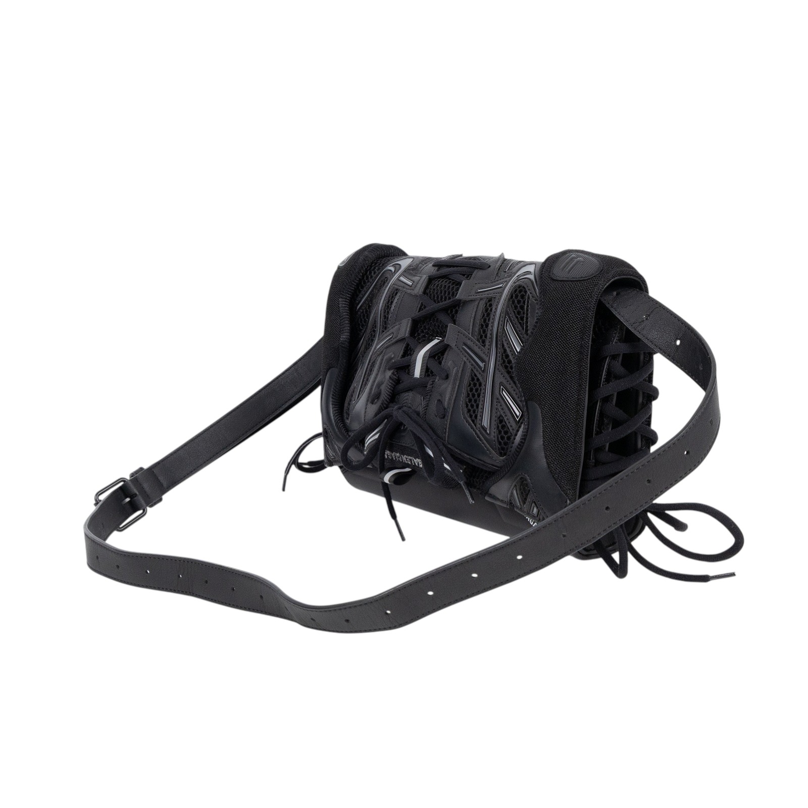 巴黎世家 BALENCIAGA Sneaker Head 斜背包 6780922X54Y 黑Sneaker Headphone Holder Bag 防塵袋