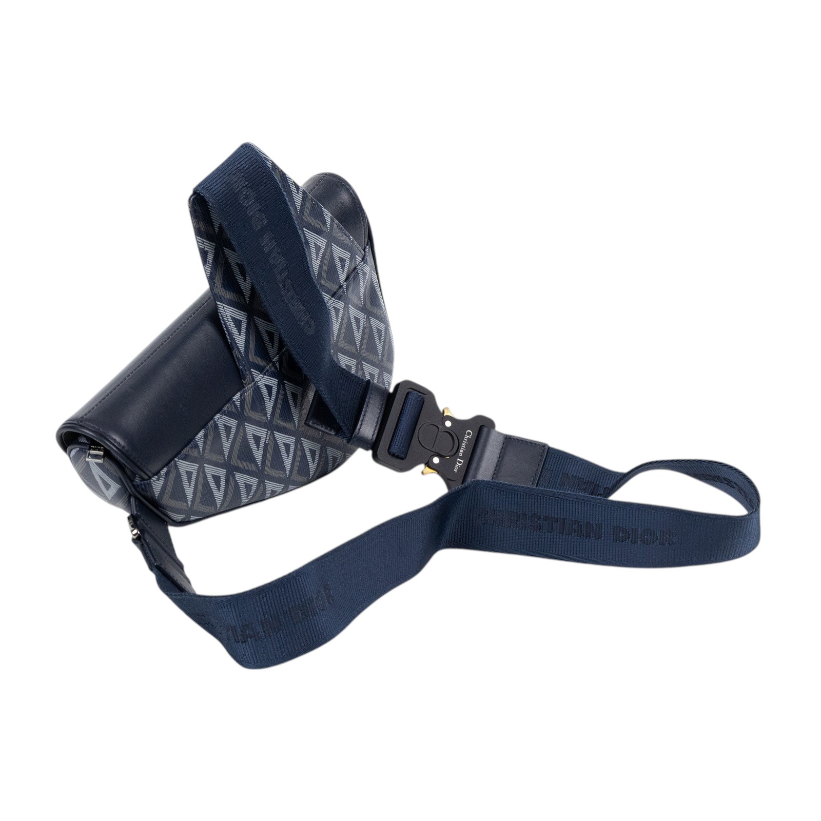 迪奧 CHRISTIAN DIOR Saddle 馬鞍包 1ADPO093CDP 深藍CD馬鞍包 原廠盒子/防塵袋/購買證明