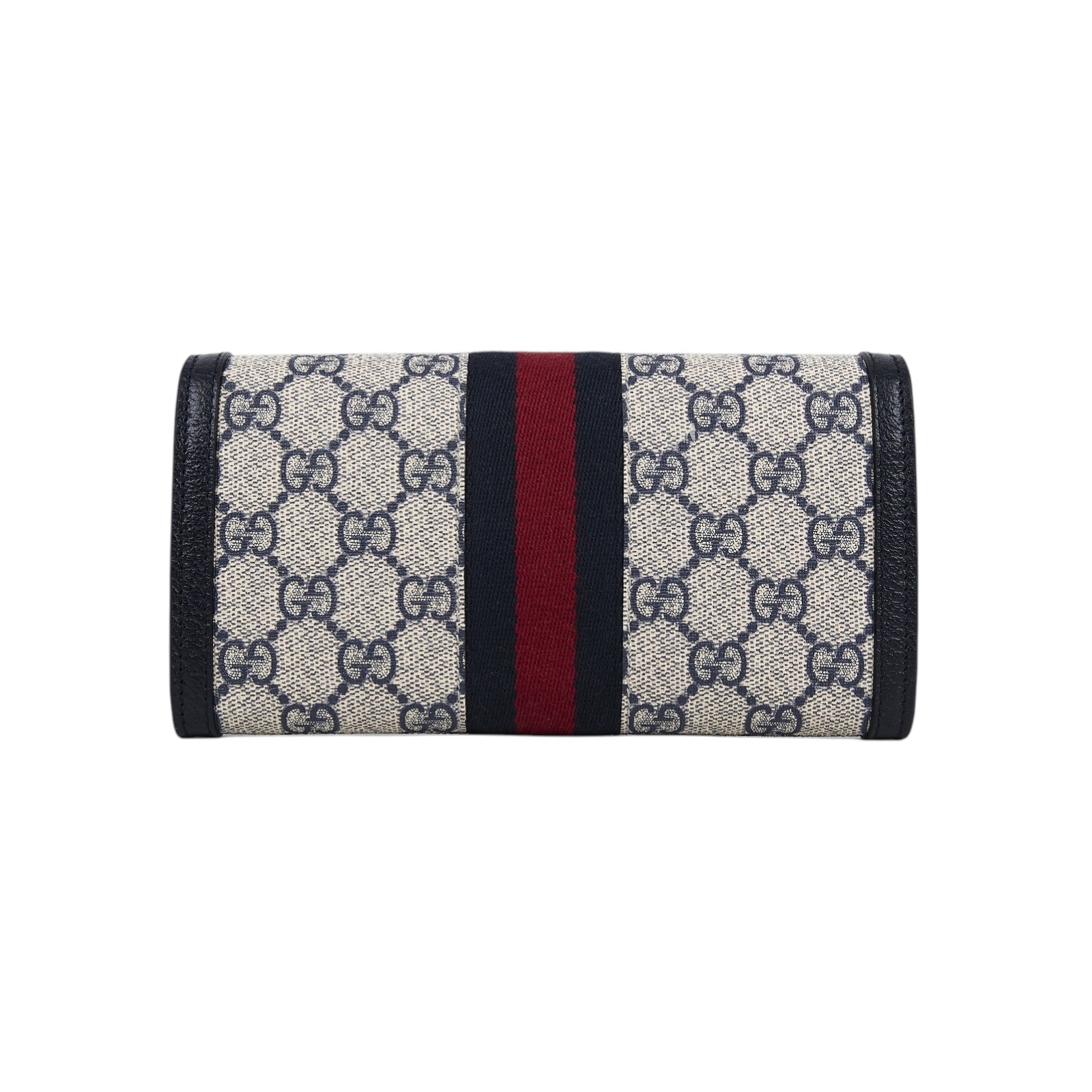 古馳 GUCCI Ophidia GG 長型 錢包 長夾 523153 96IWG 深藍Ophidia GG 印花對開長夾 原廠盒子/防塵袋