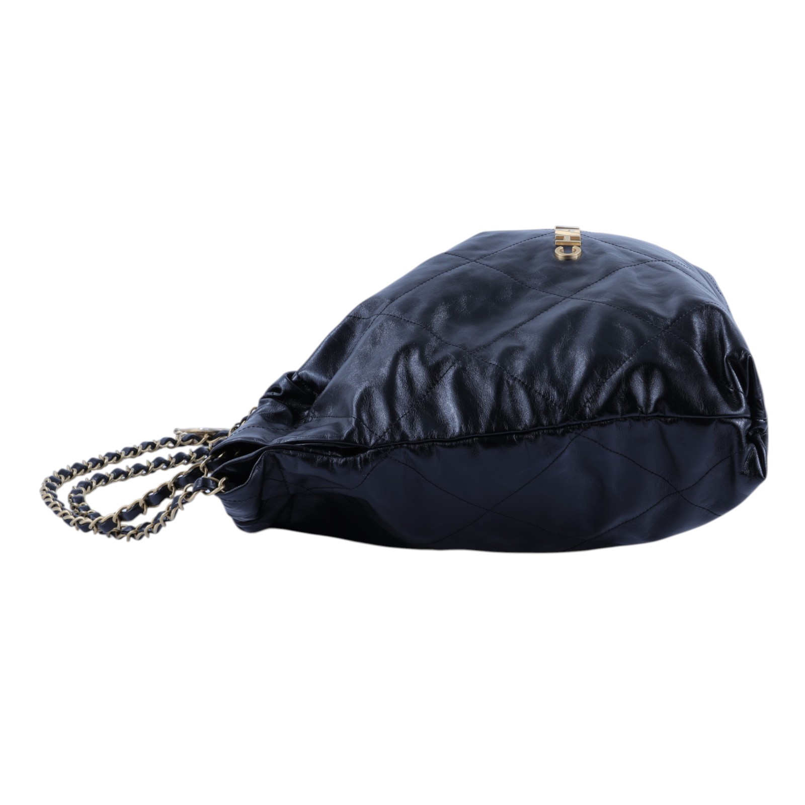 香奈兒 CHANEL 22 中型 束口包 AS3261 B19059 晶片款 黑金22包 中號 原廠盒子/防塵袋/購買證明影本/內袋