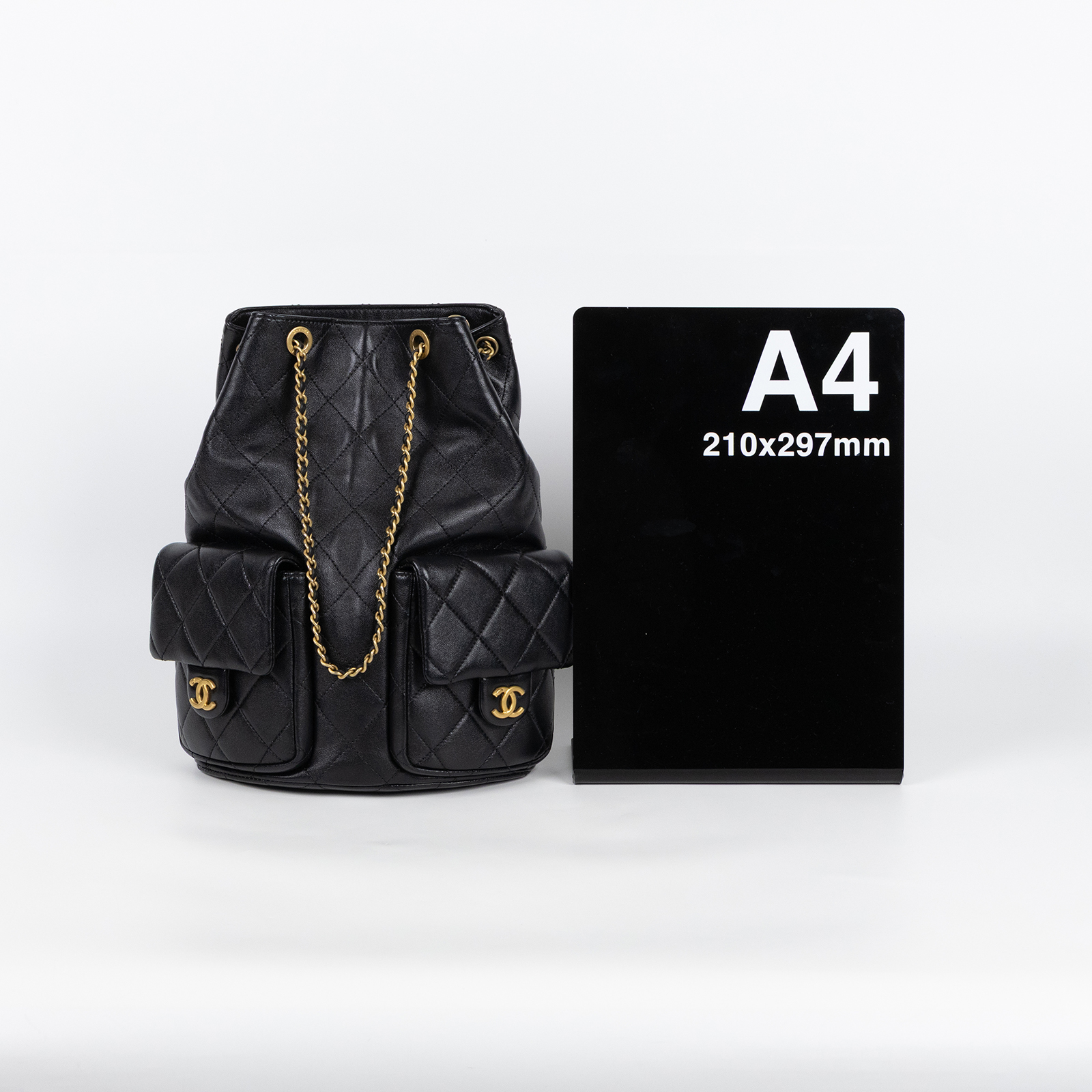 香奈兒 CHANEL 25C 雙肩 後背包 AS5305 B18791 晶片款 黑羊 Matelasse 雙肩包 原廠盒子/防塵袋/購買證明
