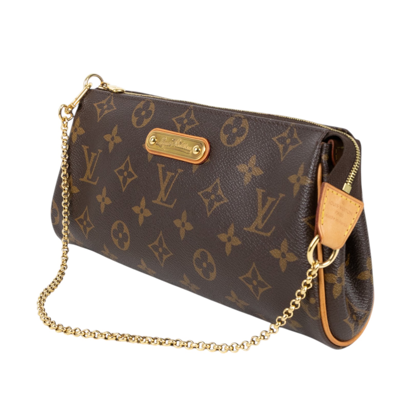 路易威登 LOUIS VUITTON Eva 經典帆布 鍊帶 小肩包 M95567 原花EVA 防塵袋