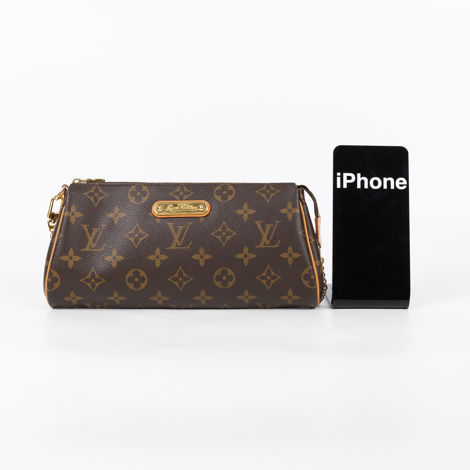 路易威登 LOUIS VUITTON Eva 經典帆布 鍊帶 小肩包 M95567 原花EVA 防塵袋