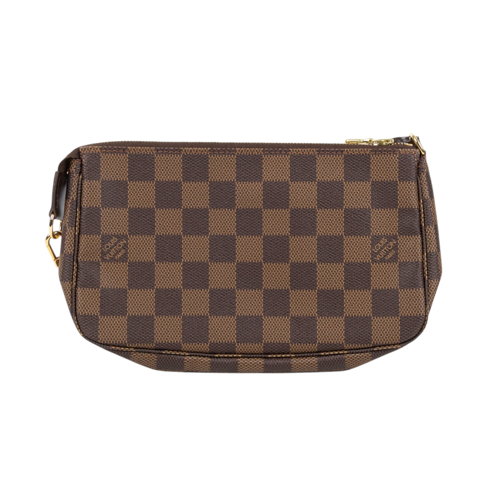 路易威登 LOUIS VUITTON Pochette Accessoires 手提包 麻將包 手拿包 N51985 棕棋盤格腋下包 無附屬品