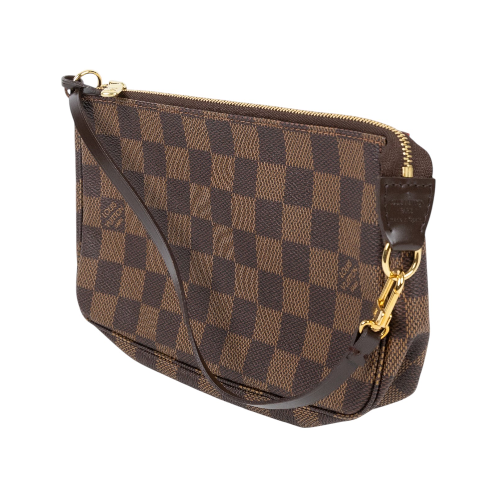 路易威登 LOUIS VUITTON Pochette Accessoires 手提包 麻將包 手拿包 N51985 棕棋盤格腋下包 無附屬品