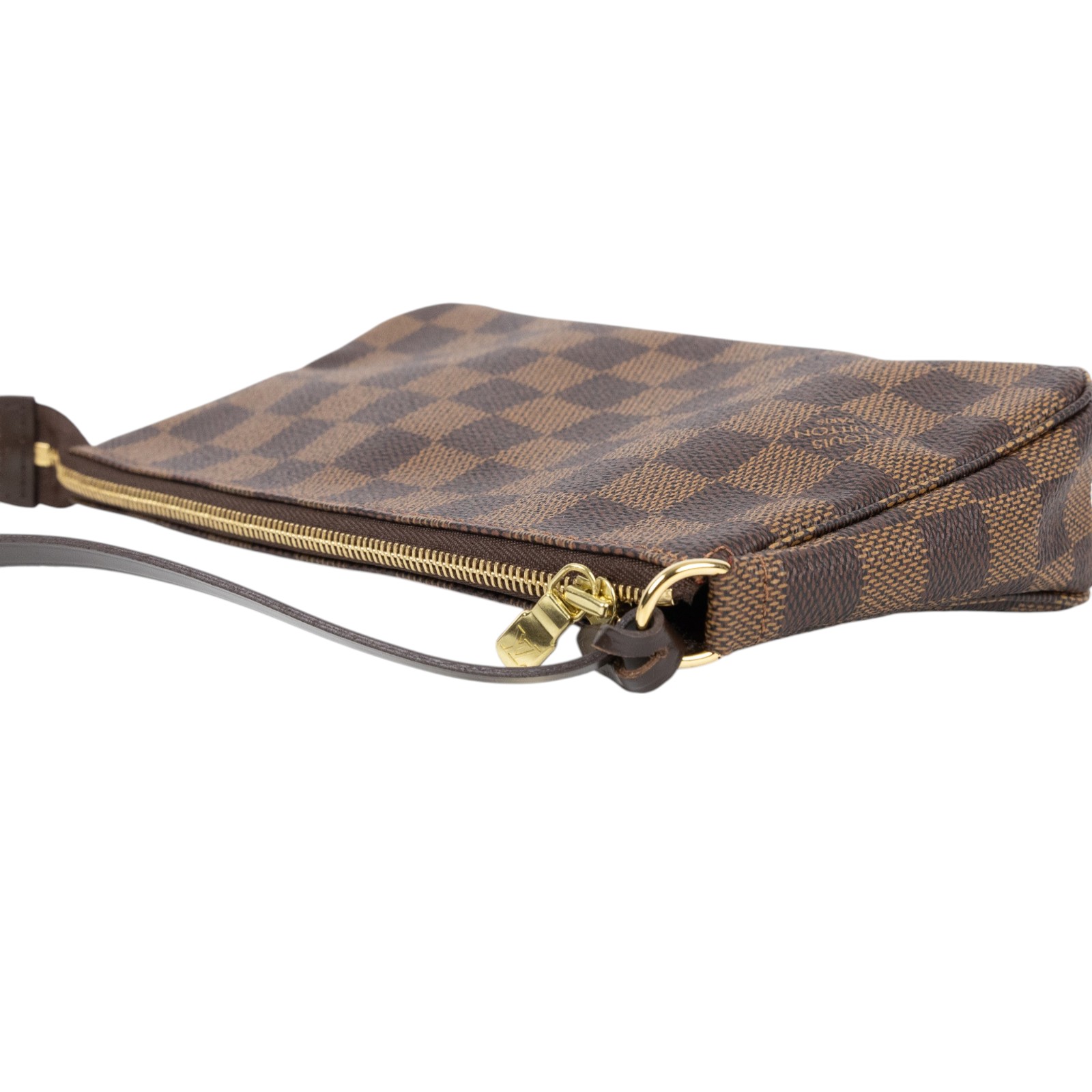 路易威登 LOUIS VUITTON Pochette Accessoires 手提包 麻將包 手拿包 N51985 棕棋盤格腋下包 無附屬品