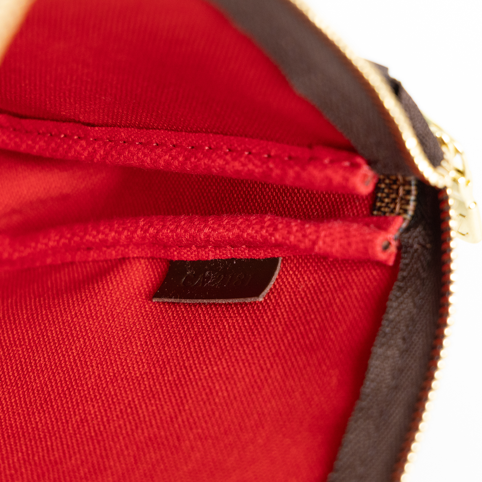 路易威登 LOUIS VUITTON Pochette Accessoires 手提包 麻將包 手拿包 N51985 棕棋盤格腋下包 無附屬品