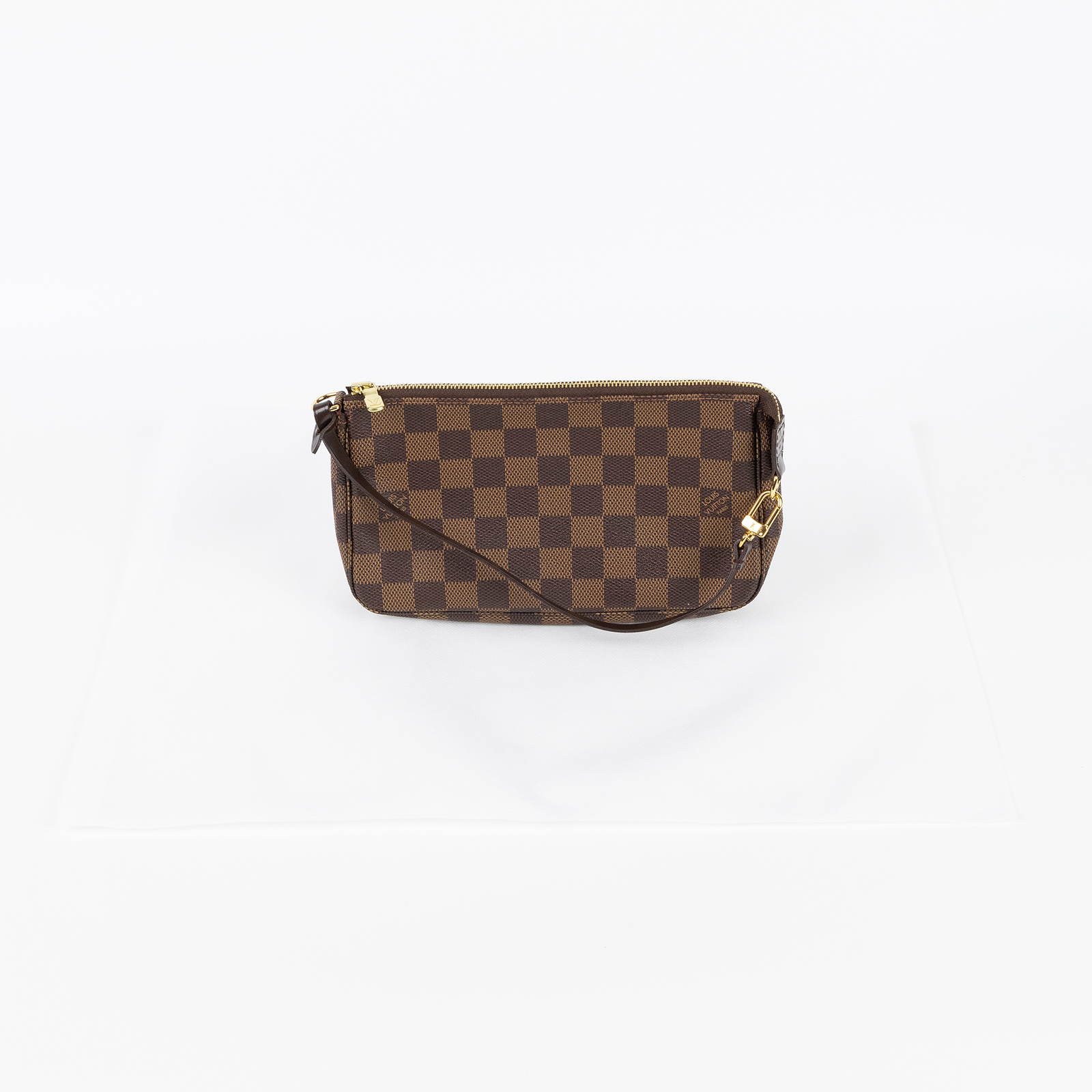 路易威登 LOUIS VUITTON Pochette Accessoires 手提包 麻將包 手拿包 N51985 棕棋盤格腋下包 無附屬品