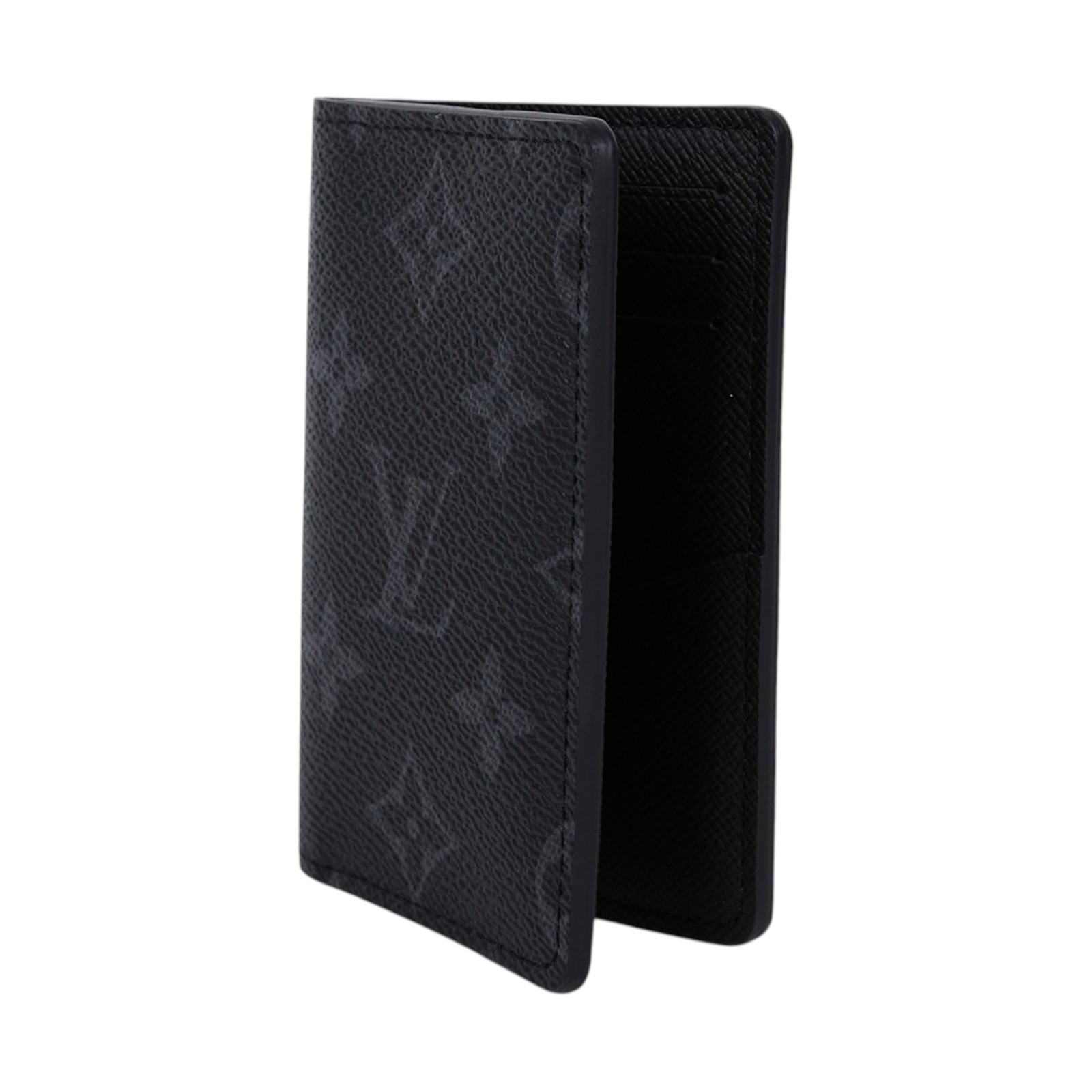 路易威登 LOUIS VUITTON 袋裝萬用錢包 Eclipse帆布 M61696 晶片款 黑原花卡夾 原廠盒子/防塵袋