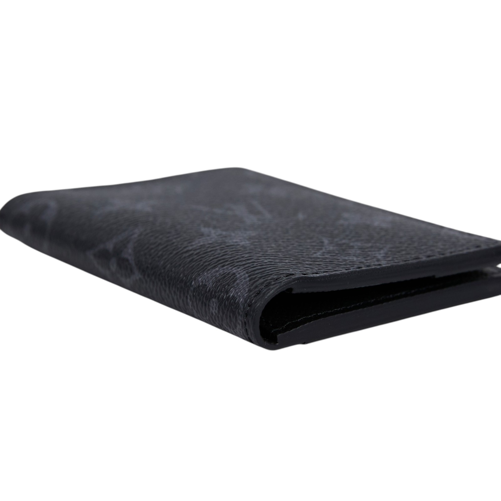 路易威登 LOUIS VUITTON 袋裝萬用錢包 Eclipse帆布 M61696 晶片款 黑原花卡夾 原廠盒子/防塵袋