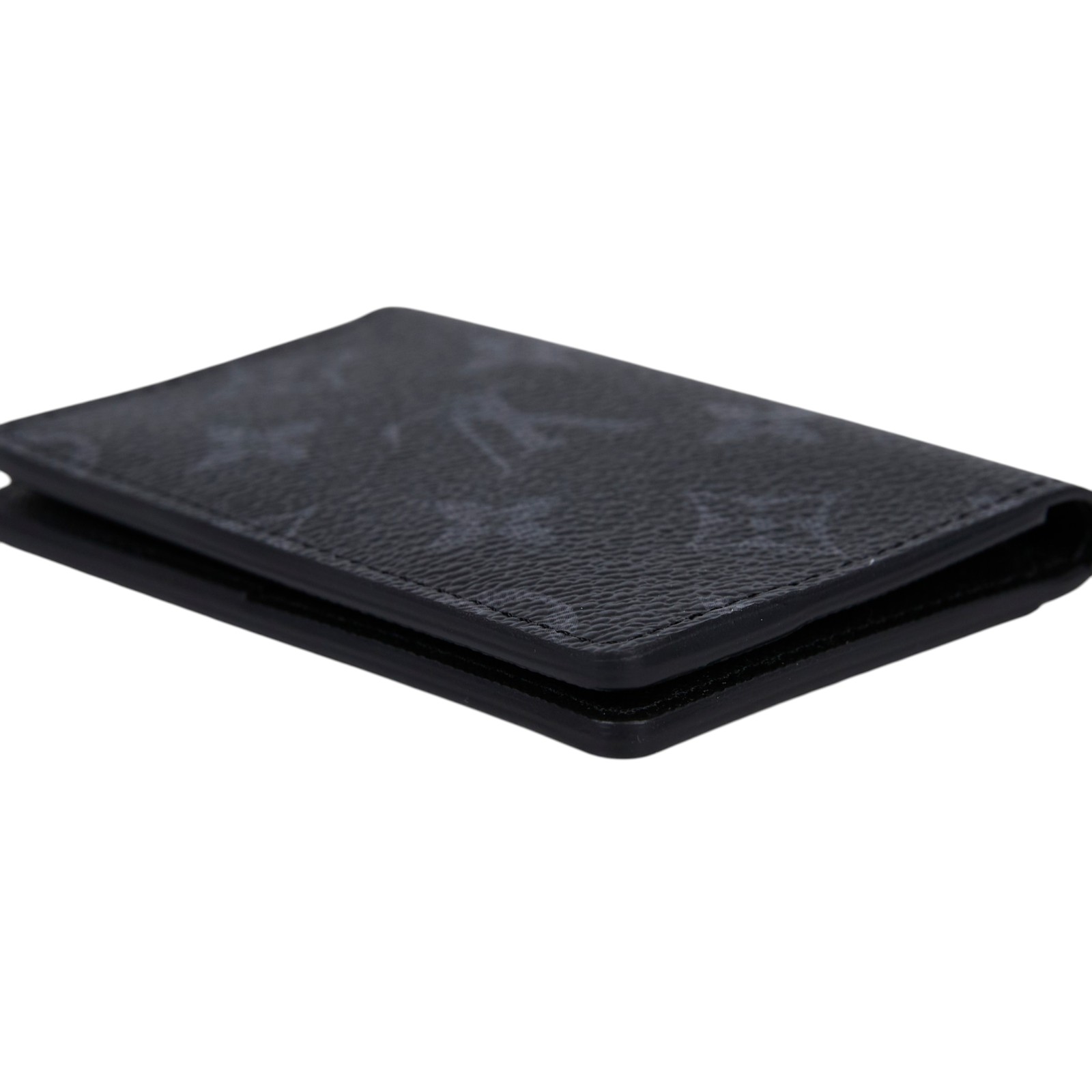 路易威登 LOUIS VUITTON 袋裝萬用錢包 Eclipse帆布 M61696 晶片款 黑原花卡夾 原廠盒子/防塵袋