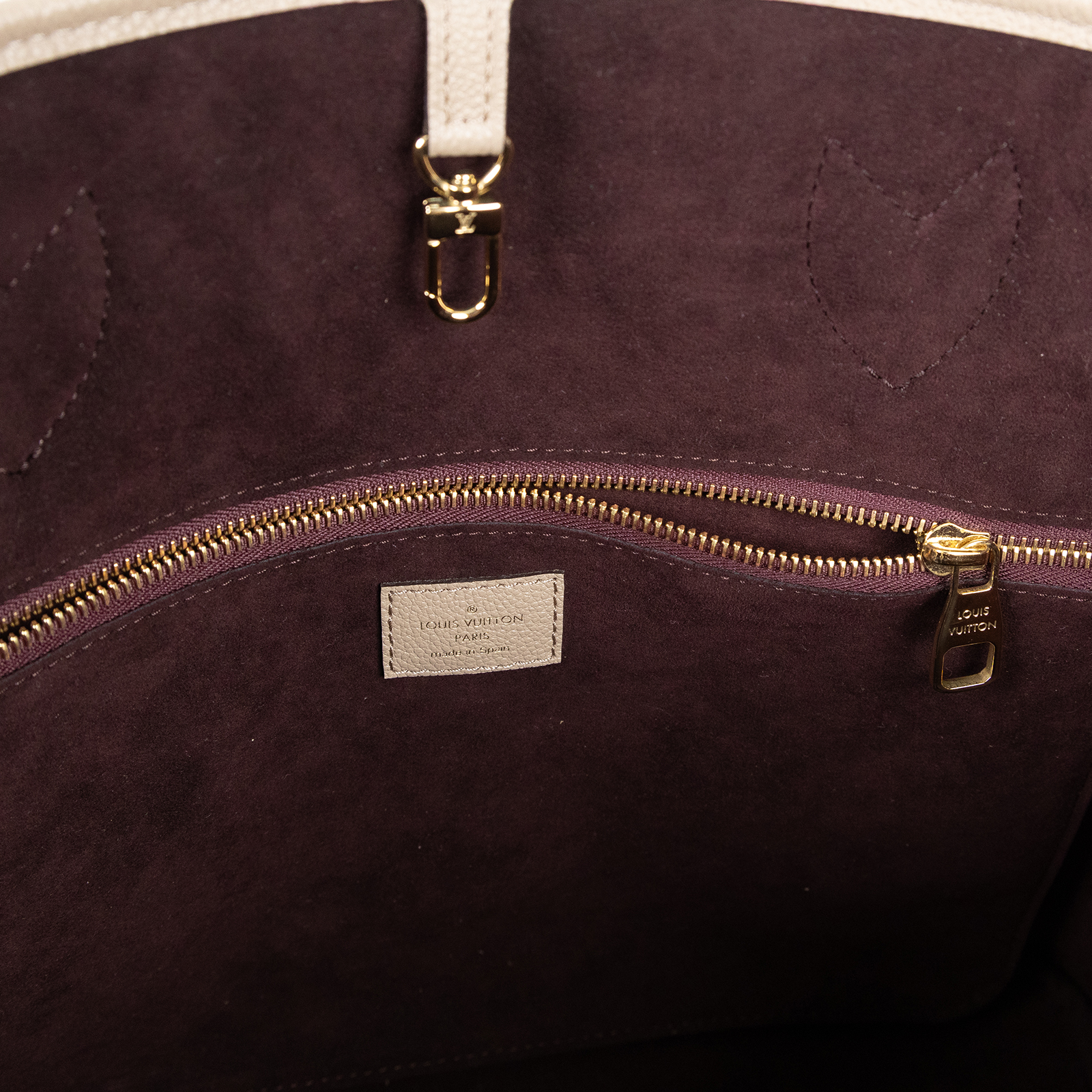 路易威登 LOUIS VUITTON Neverfull MM 手提 托特包 壓花牛皮 斑鳩灰色 M45686 晶片款  原廠盒子/防塵袋/內袋