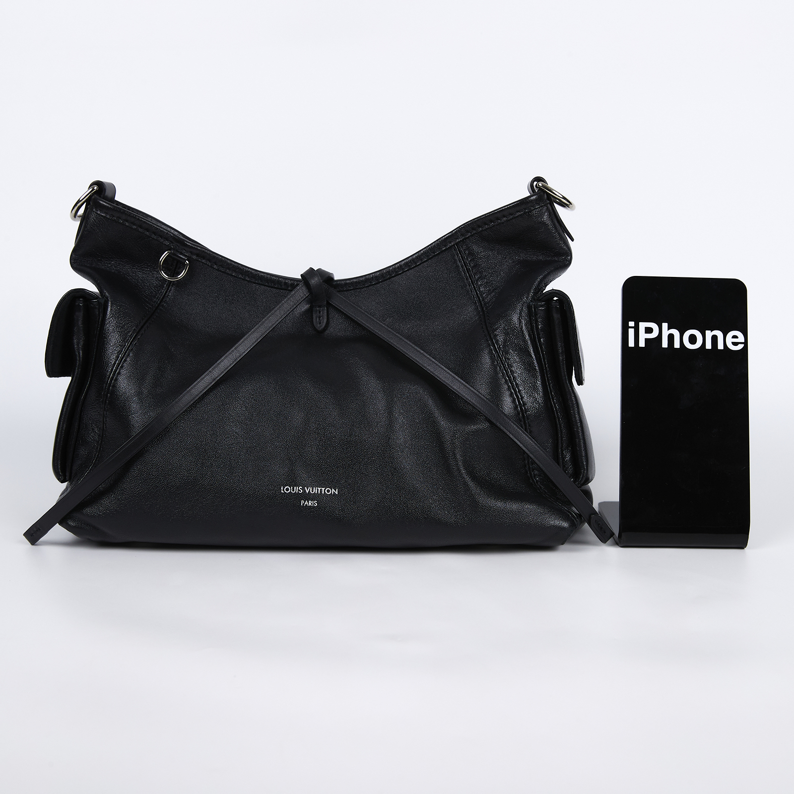 路易威登 LOUIS VUITTON CarryAll Cargo Vibe PM 手提包 黑色 M24861 晶片款  鏈帶/背帶 /吊牌/防塵袋