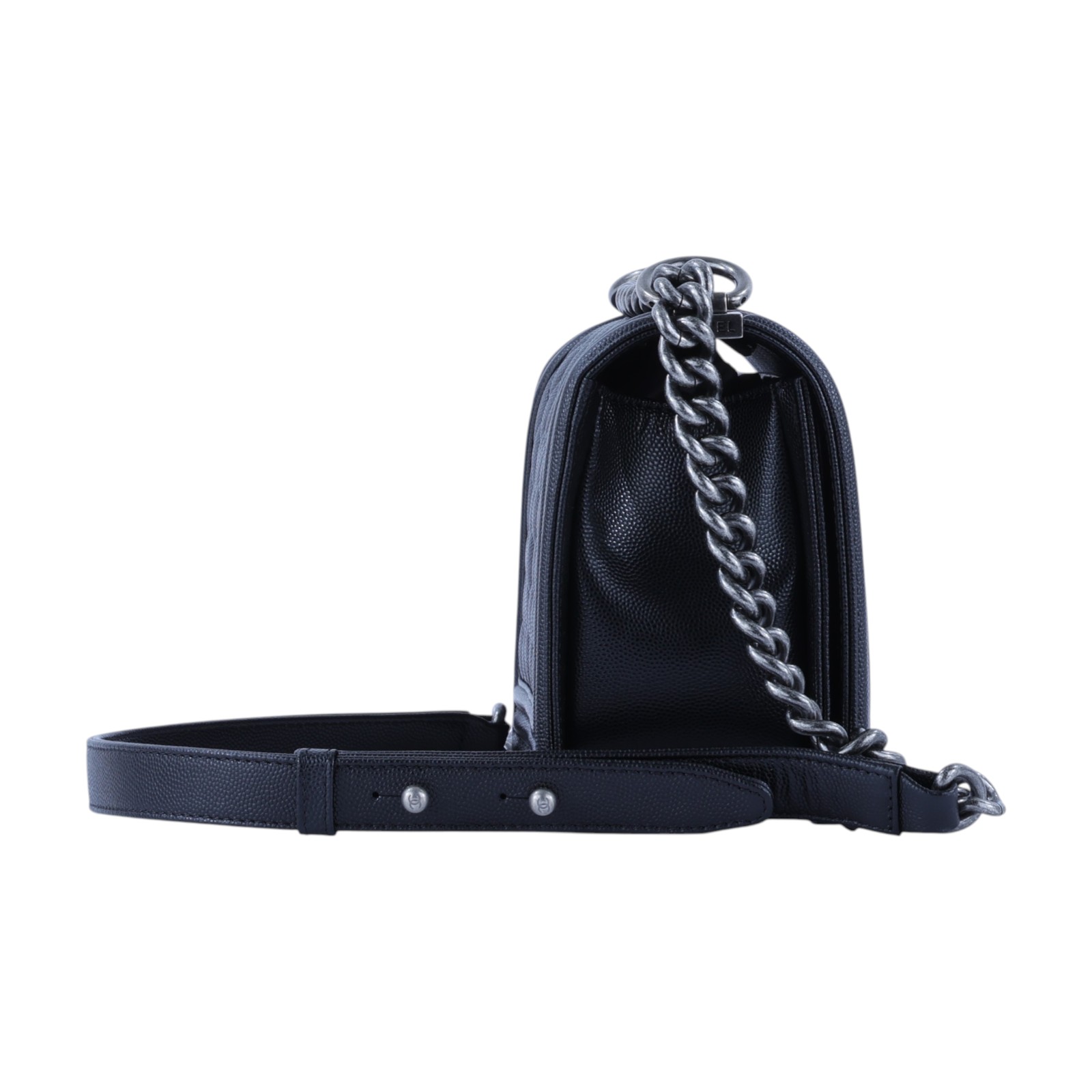 香奈兒 CHANEL Boy 25 口蓋包 A67086 晶片款 黑荔枝BOY25 原廠盒子/防塵袋