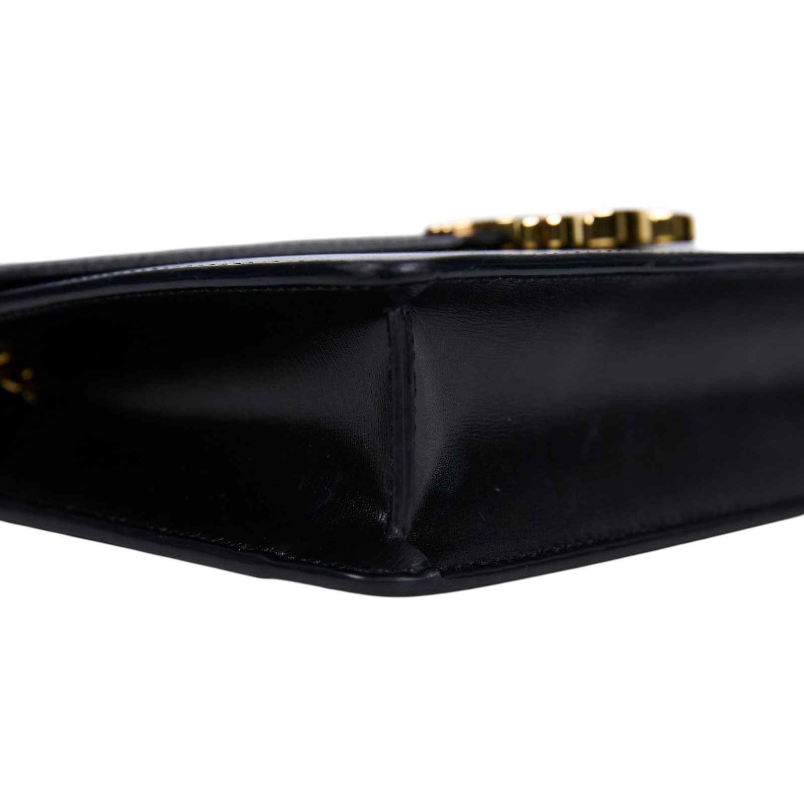 思琳 CELINE Margo 飾鍊錢包 10L033DPV 黑金MARGO WOC 原廠盒子/防塵袋