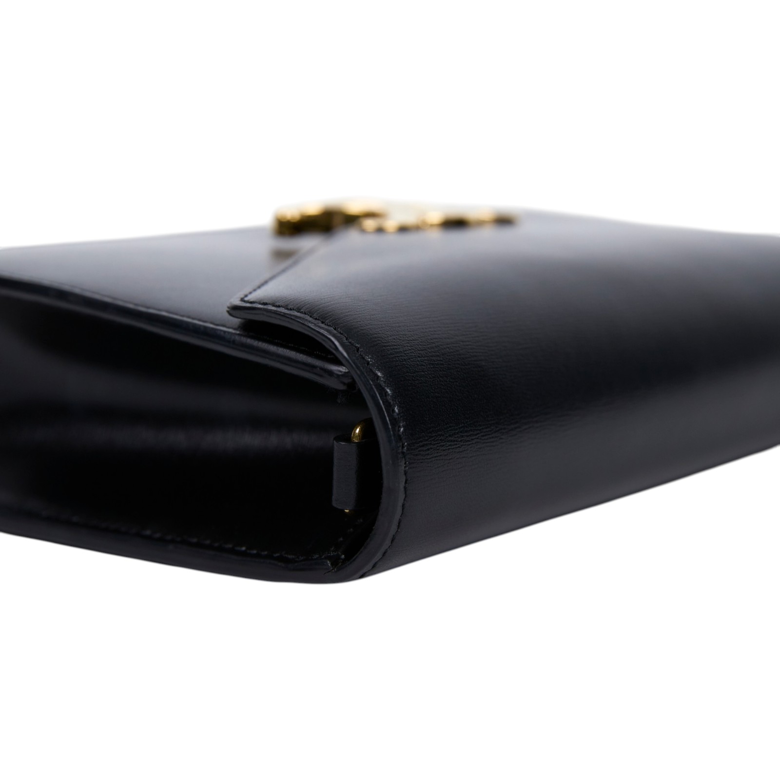 思琳 CELINE Margo 飾鍊錢包 10L033DPV 黑金MARGO WOC 原廠盒子/防塵袋