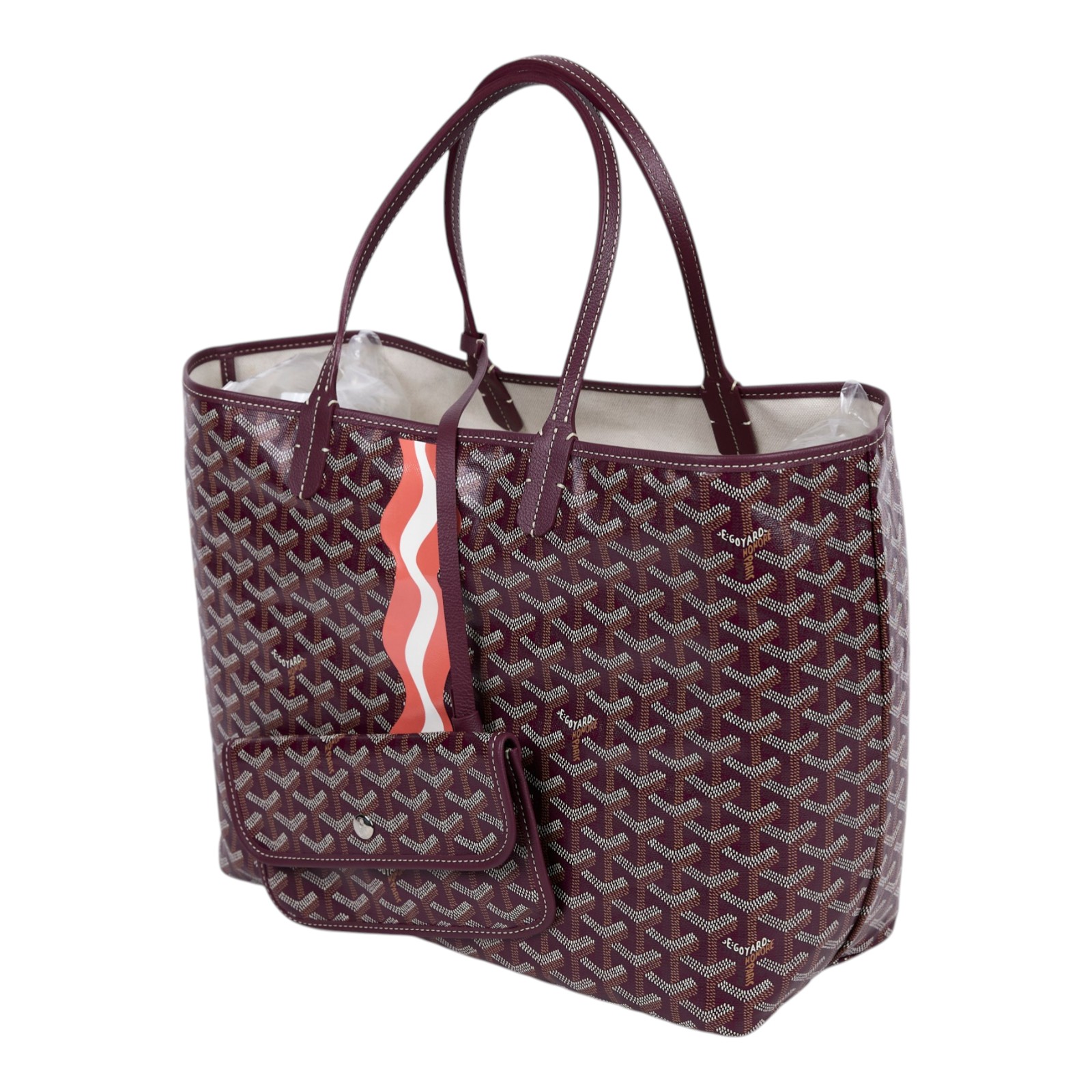 高雅德 GOYARD Saint Louis PM Bag 托特包 STLOUIPMLTY 酒紅LOUIS PM 防塵袋/內袋