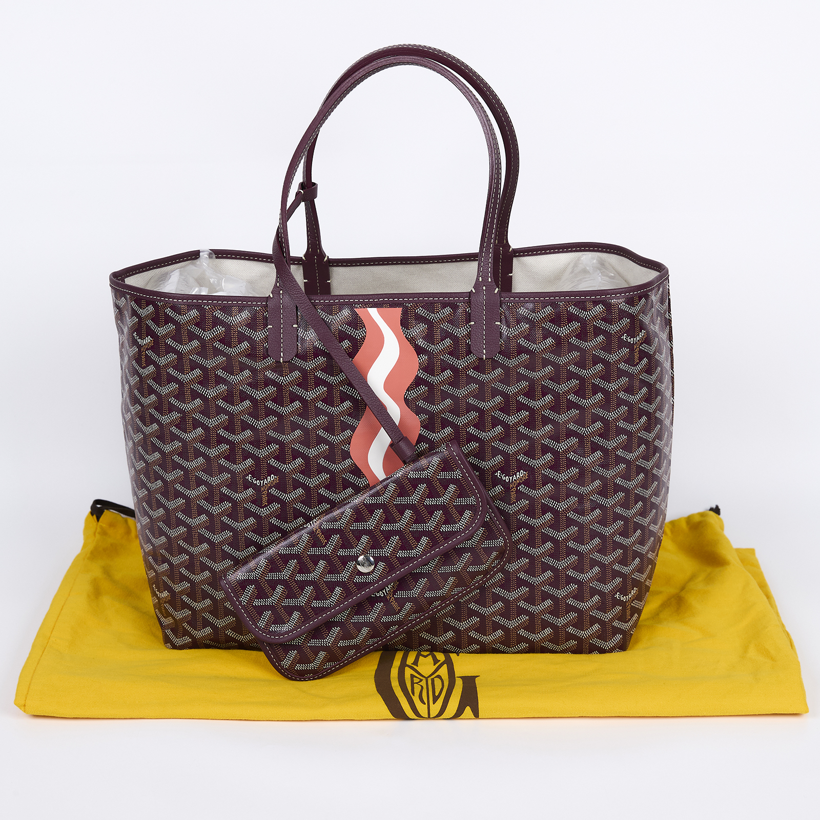 高雅德 GOYARD Saint Louis PM Bag 托特包 STLOUIPMLTY 酒紅LOUIS PM 防塵袋/內袋