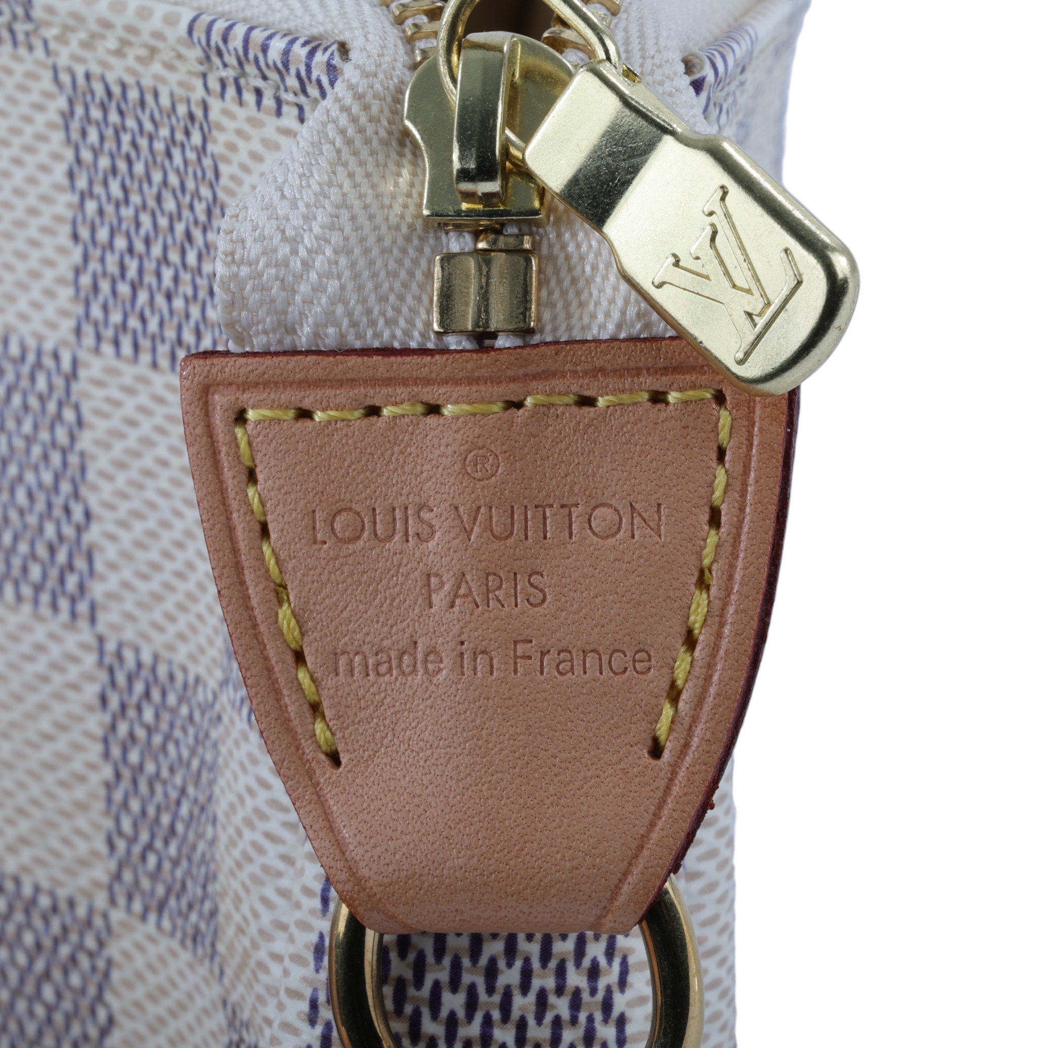 路易威登 LOUIS VUITTON Pochette Accessoires 手提包 麻將包 手拿包 腋下包 N58010 白棋盤迷你麻將包 原廠盒子/防塵袋