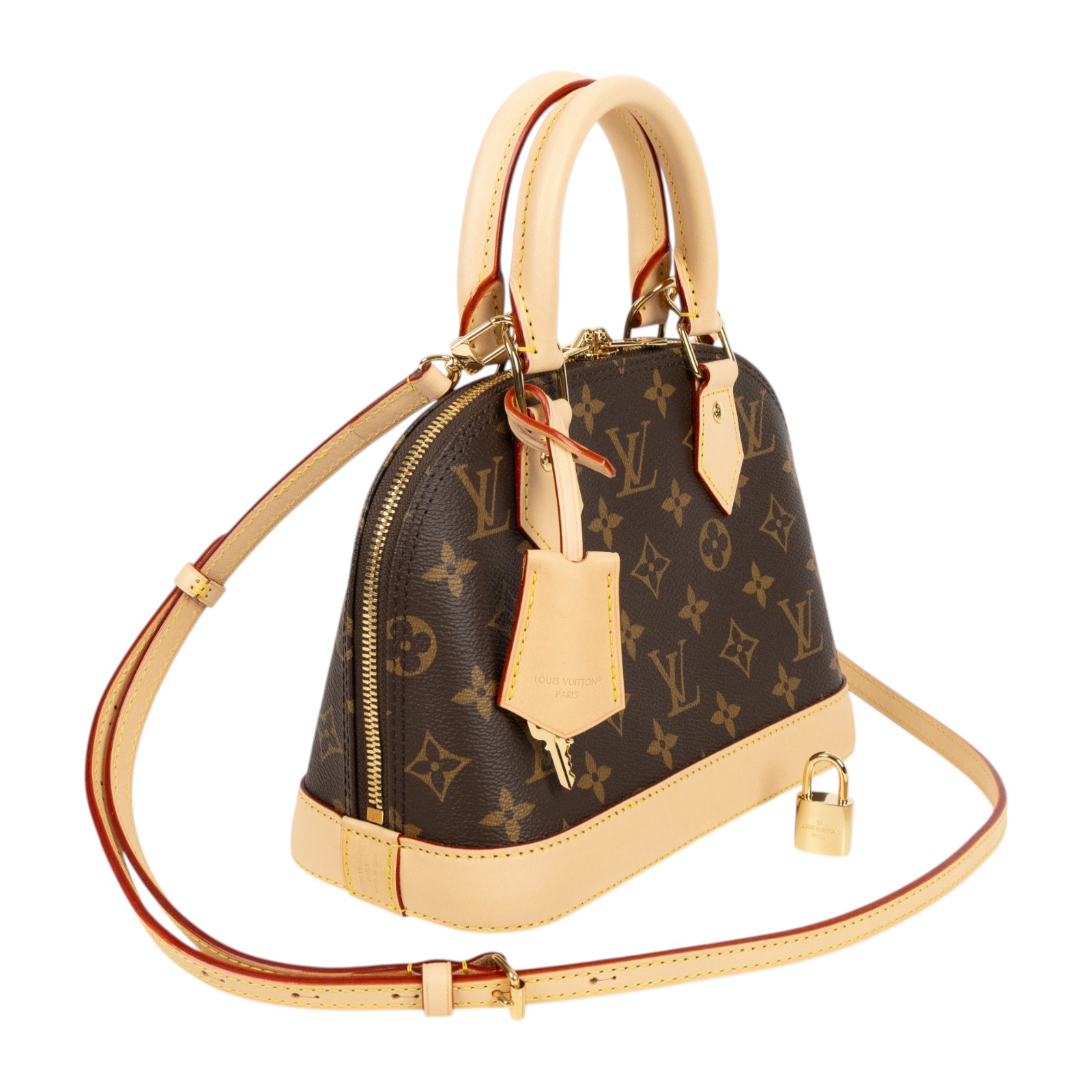 路易威登 LOUIS VUITTON Alma BB 手提包 經典帆布 M46990 晶片款 原花Alma BB 原廠盒子/防塵袋/背帶/鎖組
