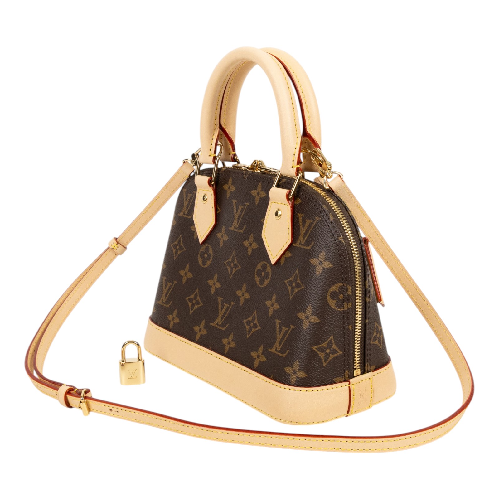 路易威登 LOUIS VUITTON Alma BB 手提包 經典帆布 M46990 晶片款 原花Alma BB 原廠盒子/防塵袋/背帶/鎖組