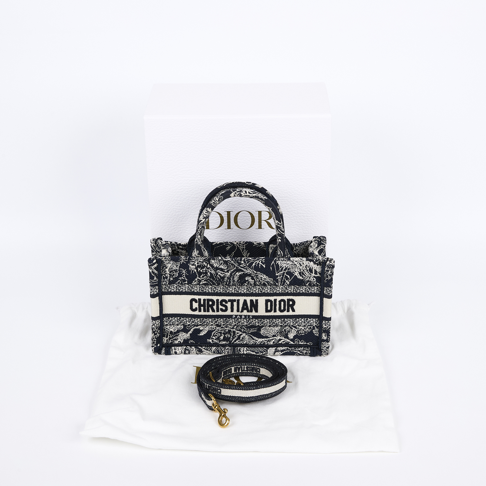 迪奧 CHRISTIAN DIOR Book Tote 迷你 托特包 斜背包 手提包 S5573CRGO  原廠盒子/防塵袋/背帶