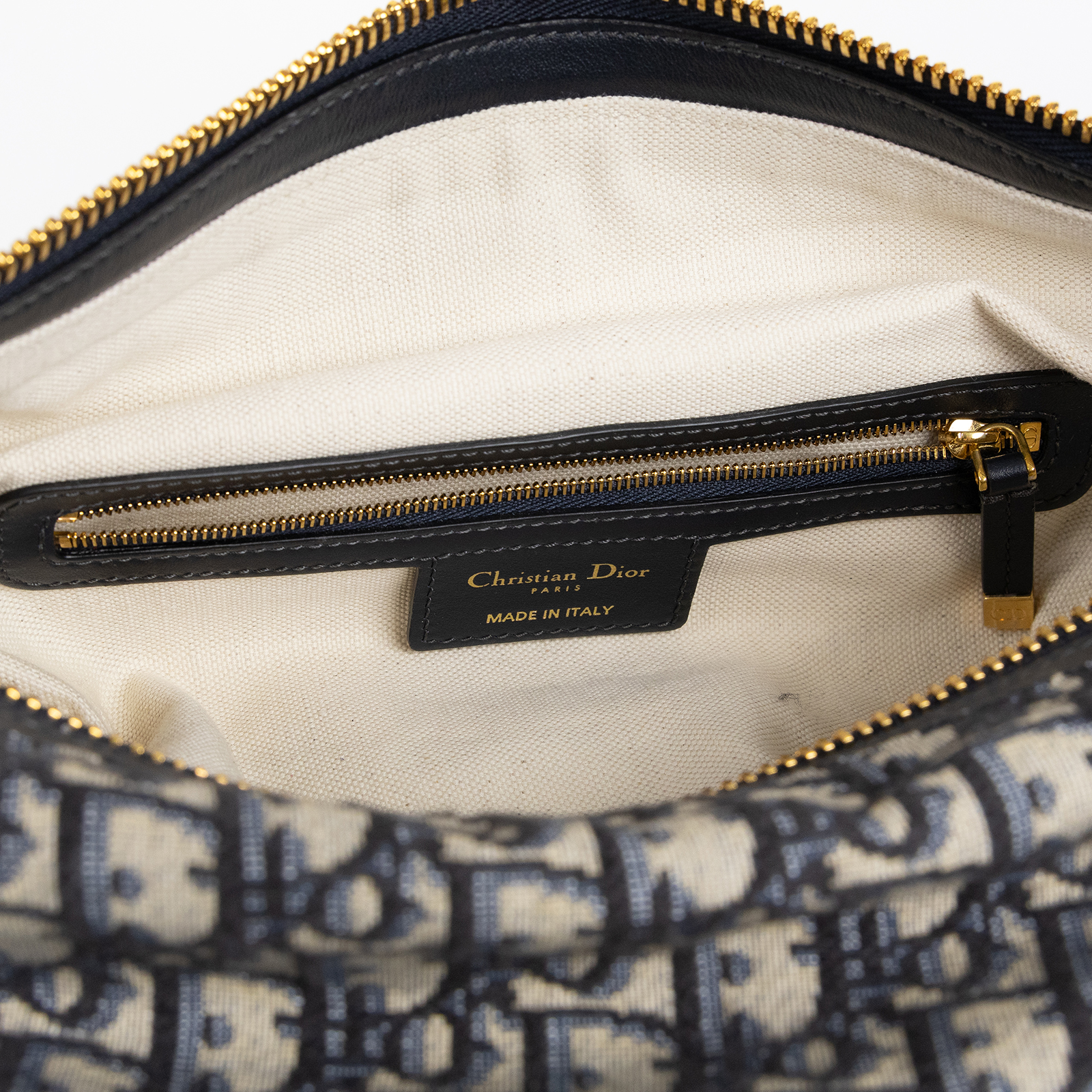 迪奧 CHRISTIAN DIOR D-Journey 小型包 Oblique 緹花 M2416UTZQ  原廠盒子/防塵袋