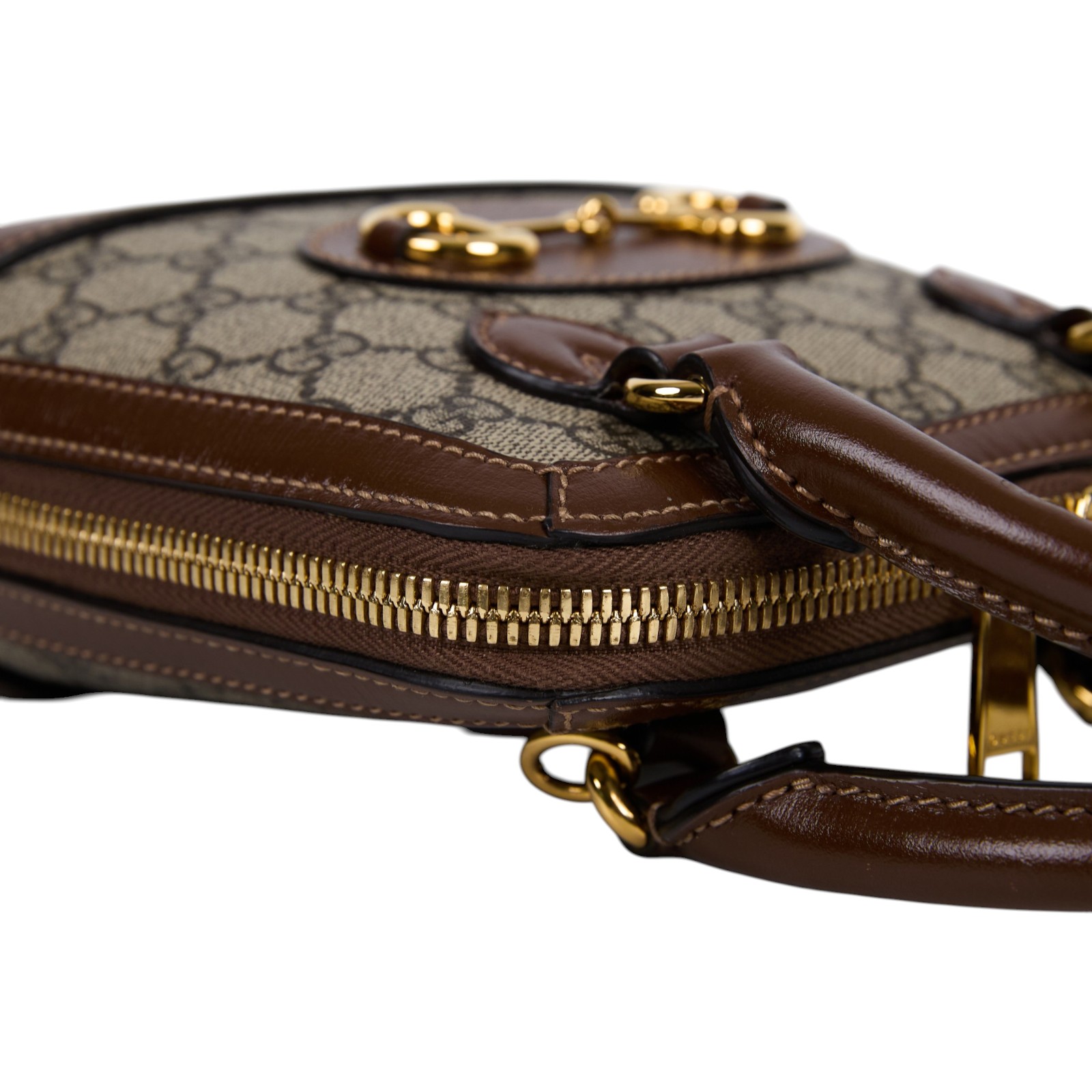 古馳 GUCCI Horsebit 1955 迷你 貝殼包 640716 92TCG 棕Horsebit 1955 肩背包 原廠盒子/防塵袋