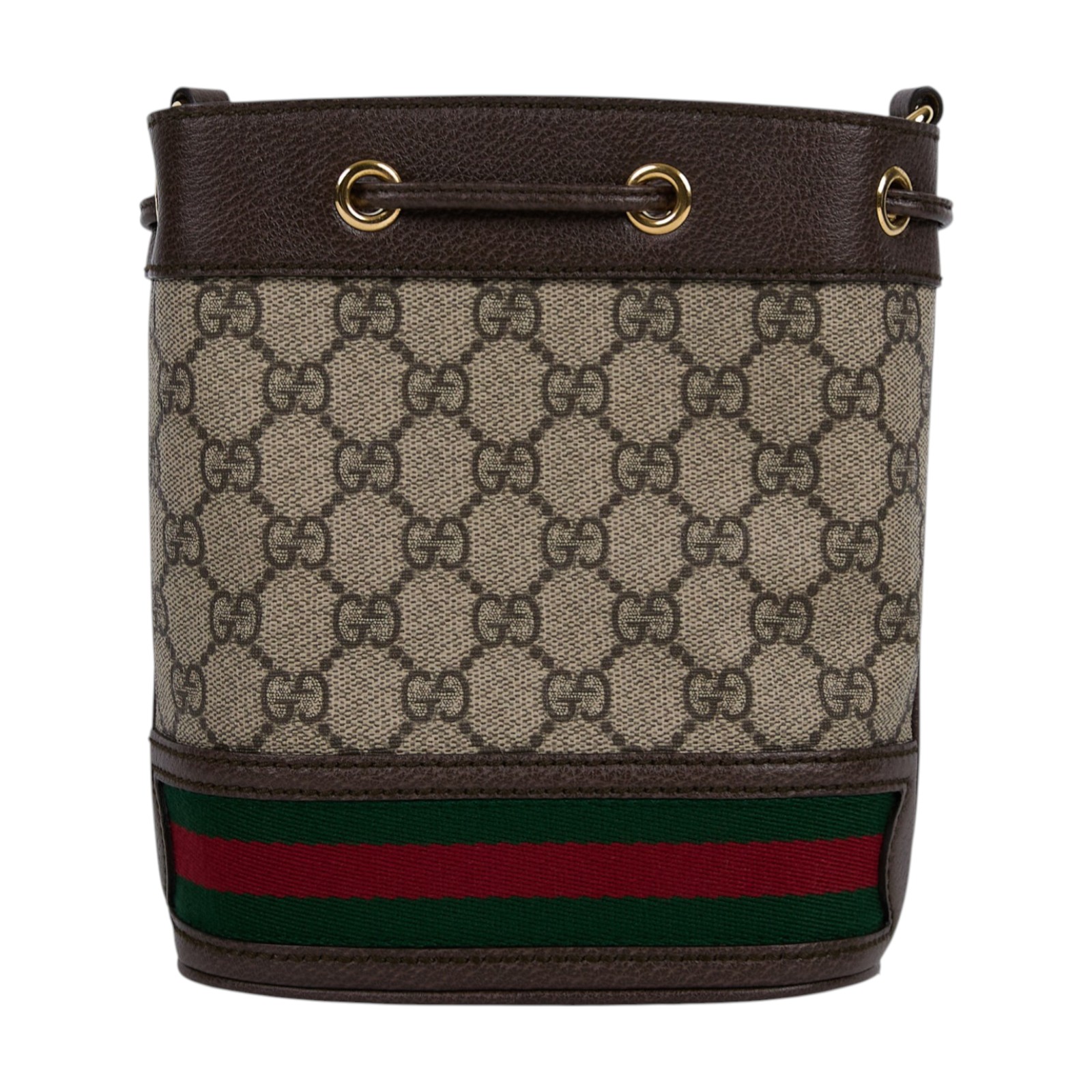 古馳 GUCCI Ophidia GG 迷你 水桶袋 米色 烏木色 550620 96I3B 棕GG紋OPHIDIA水桶包 原廠盒子/防塵袋