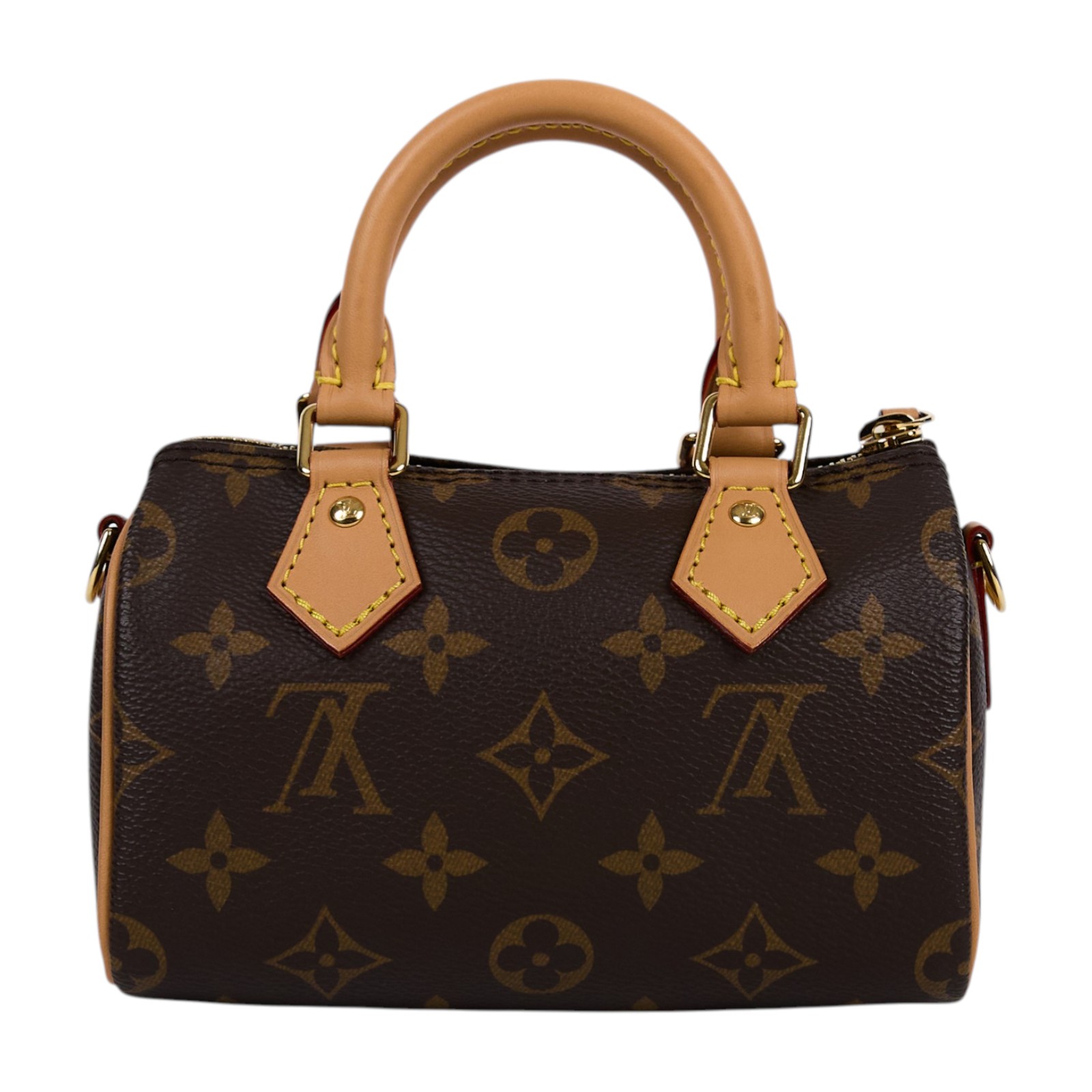 路易威登 LOUIS VUITTON Nano Speedy 原花 手提 肩背包 M81085 原花NANO SPEEDY 原廠盒子/防塵袋