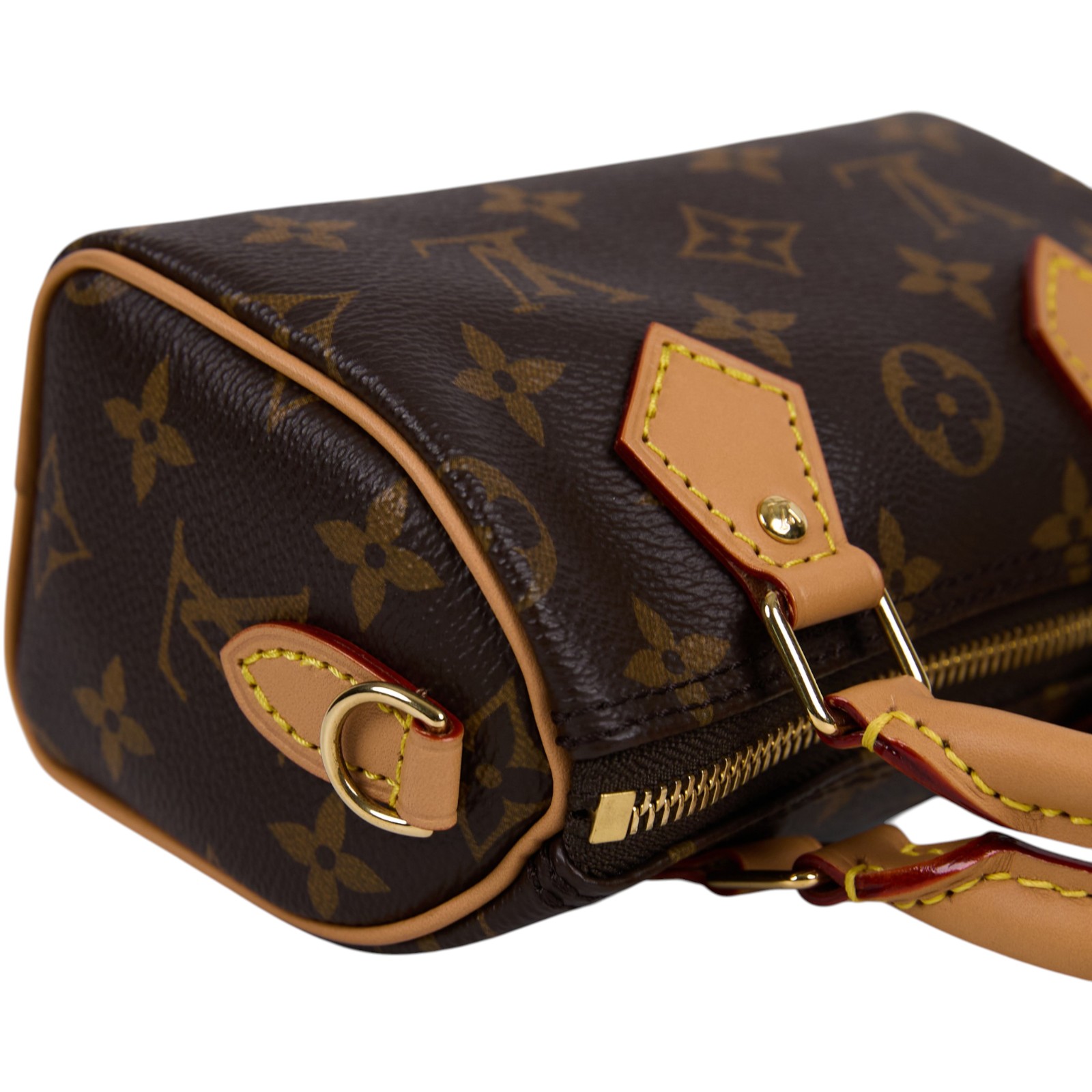 路易威登 LOUIS VUITTON Nano Speedy 原花 手提 肩背包 M81085 原花NANO SPEEDY 原廠盒子/防塵袋