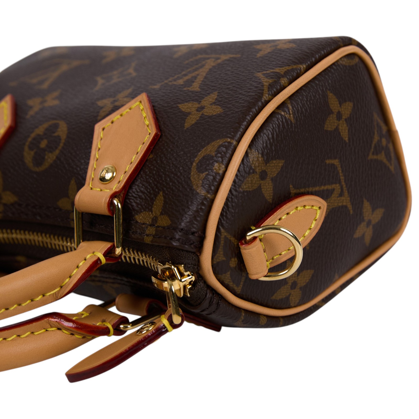 路易威登 LOUIS VUITTON Nano Speedy 原花 手提 肩背包 M81085 原花NANO SPEEDY 原廠盒子/防塵袋