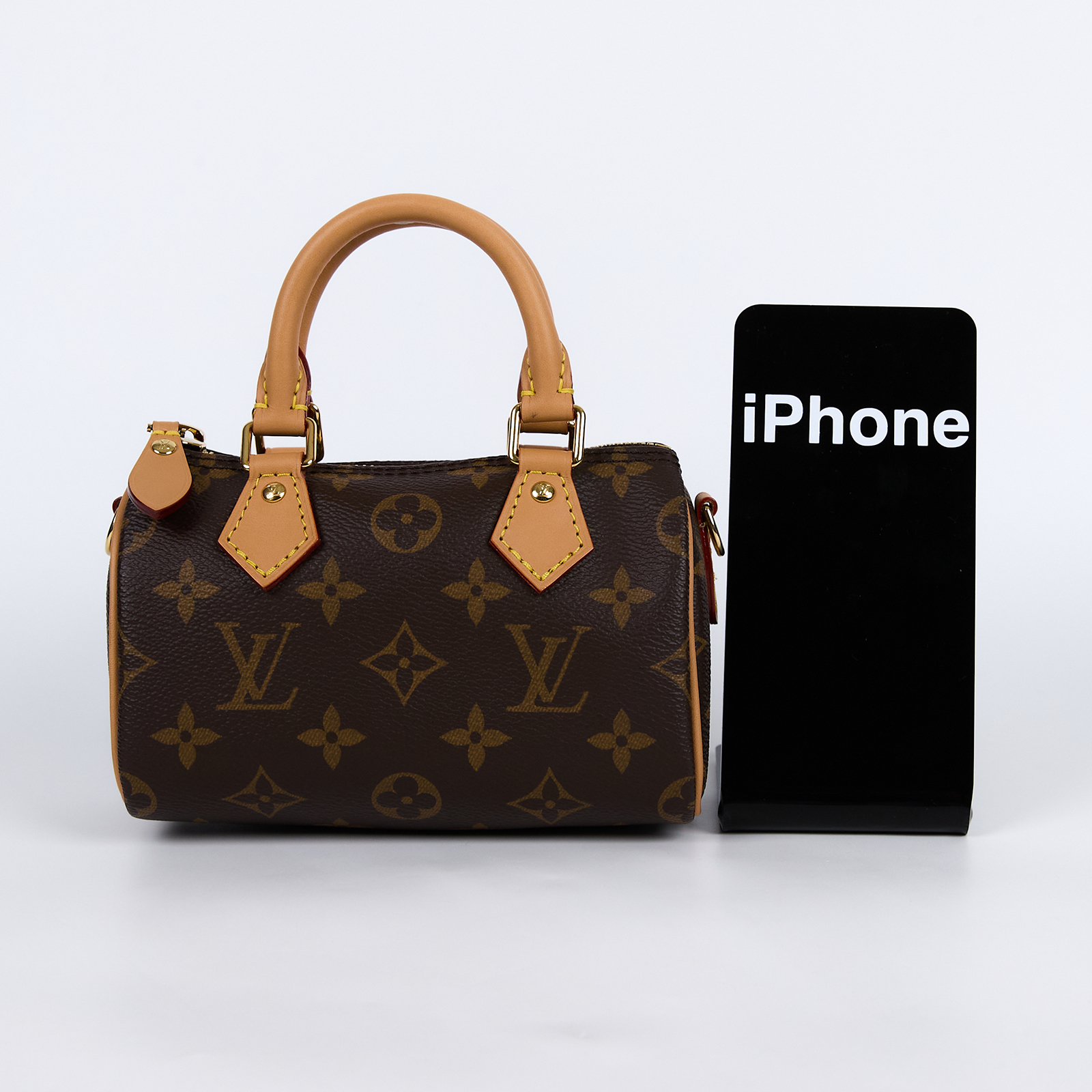 路易威登 LOUIS VUITTON Nano Speedy 原花 手提 肩背包 M81085 原花NANO SPEEDY 原廠盒子/防塵袋