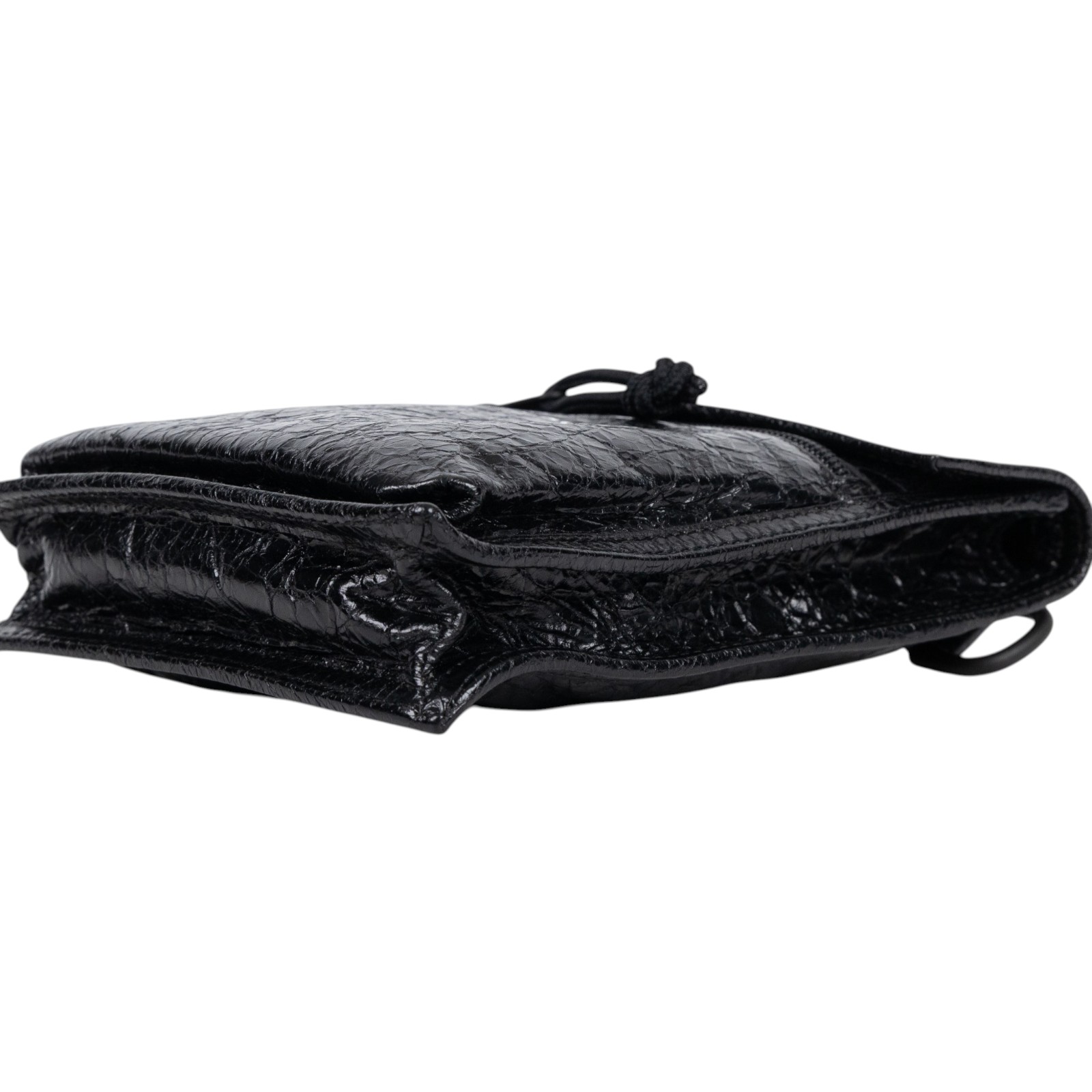 巴黎世家 BALENCIAGA Explorer 小型 小包 6559821VG7X 黑油蠟皮手機包 防塵袋