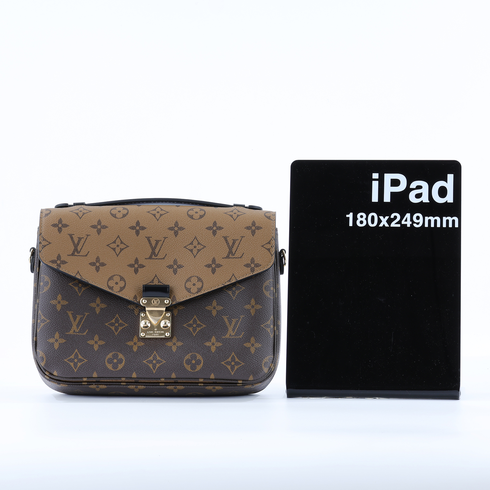 路易威登 LOUIS VUITTON Pochette Métis 拚色設計 釦式 手提 斜背包 M44876 晶片款  原廠盒子/防塵袋/背帶