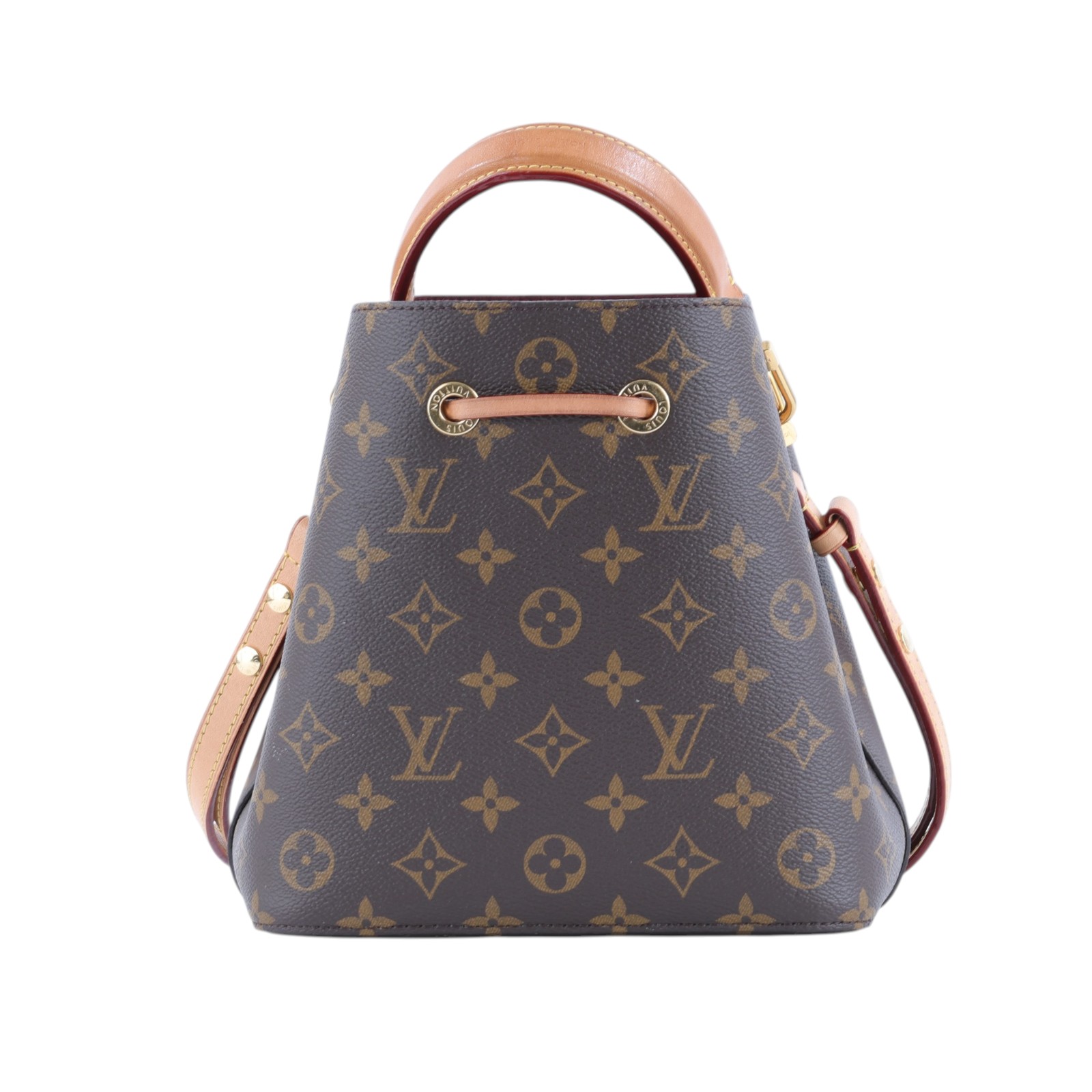 路易威登 LOUIS VUITTON Néonoé BB 經典帆布 束口水桶包 M46581 晶片款 原花NEONOE BB 原廠盒子/防塵袋
