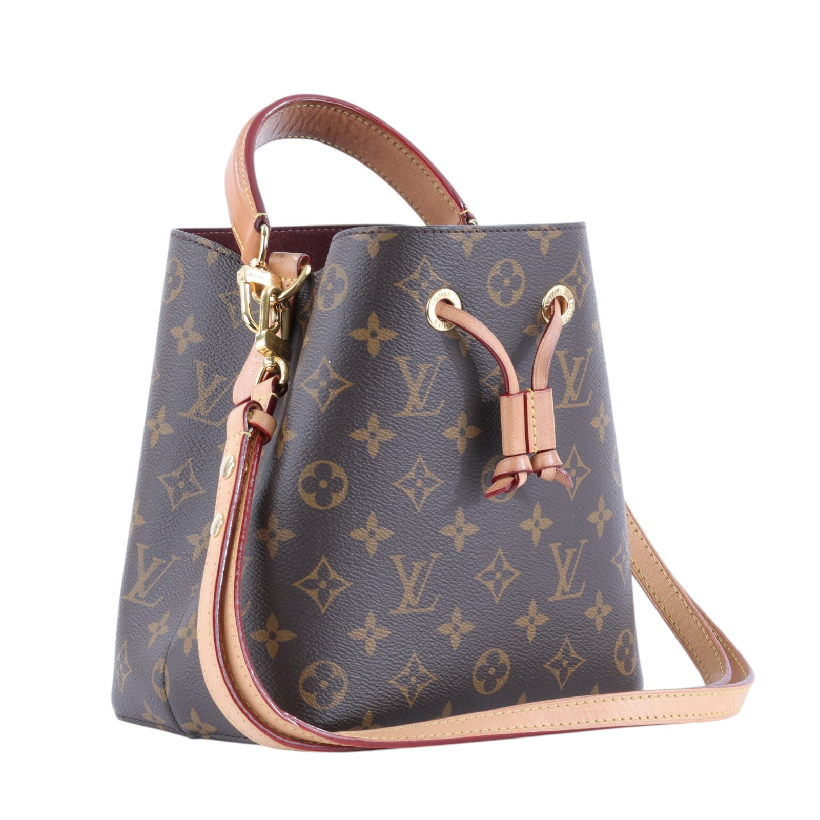 路易威登 LOUIS VUITTON Néonoé BB 經典帆布 束口水桶包 M46581 晶片款 原花NEONOE BB 原廠盒子/防塵袋